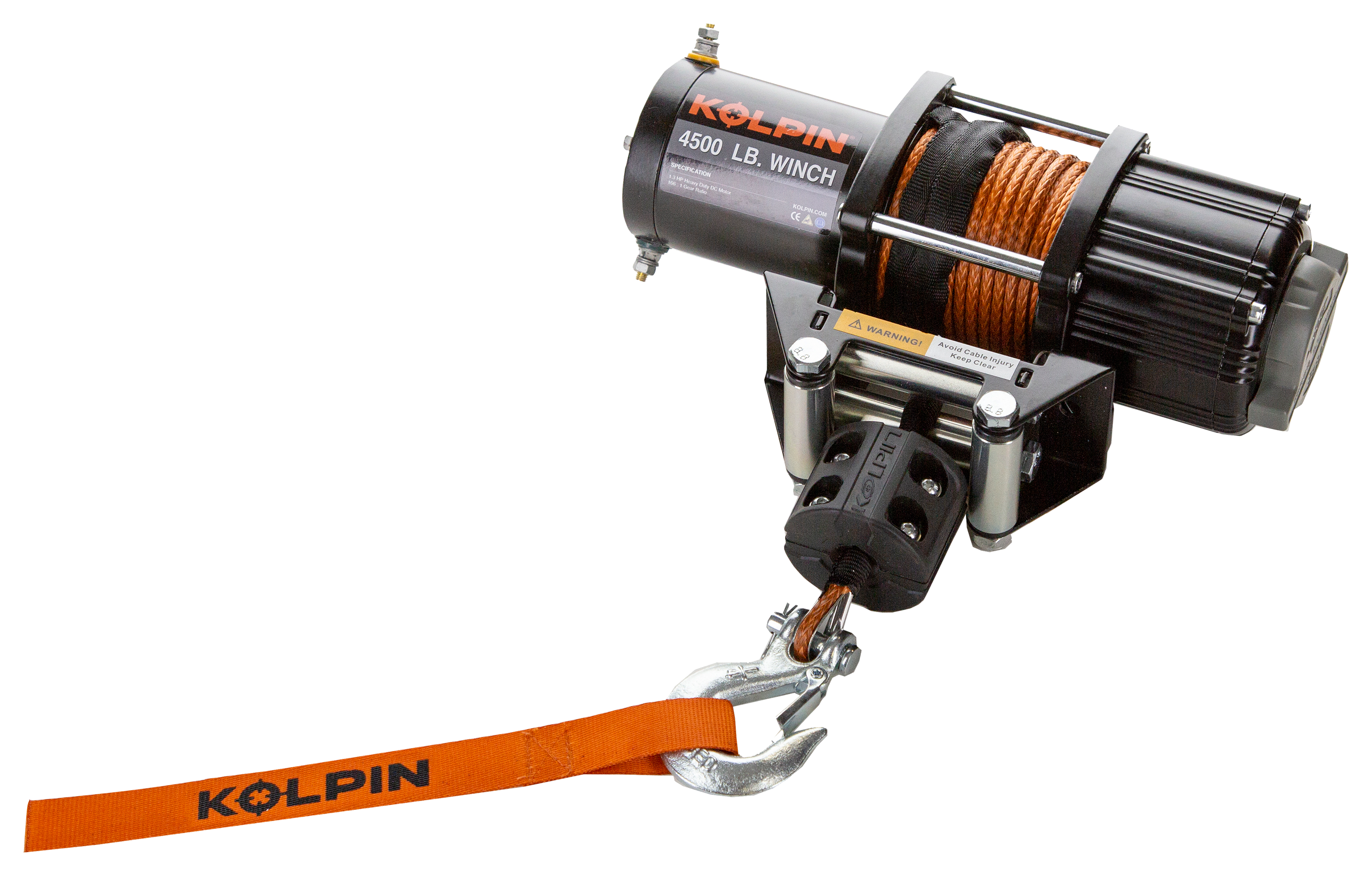 Kolpin 4,500-lb. Winch Kit with Synthetic Rope