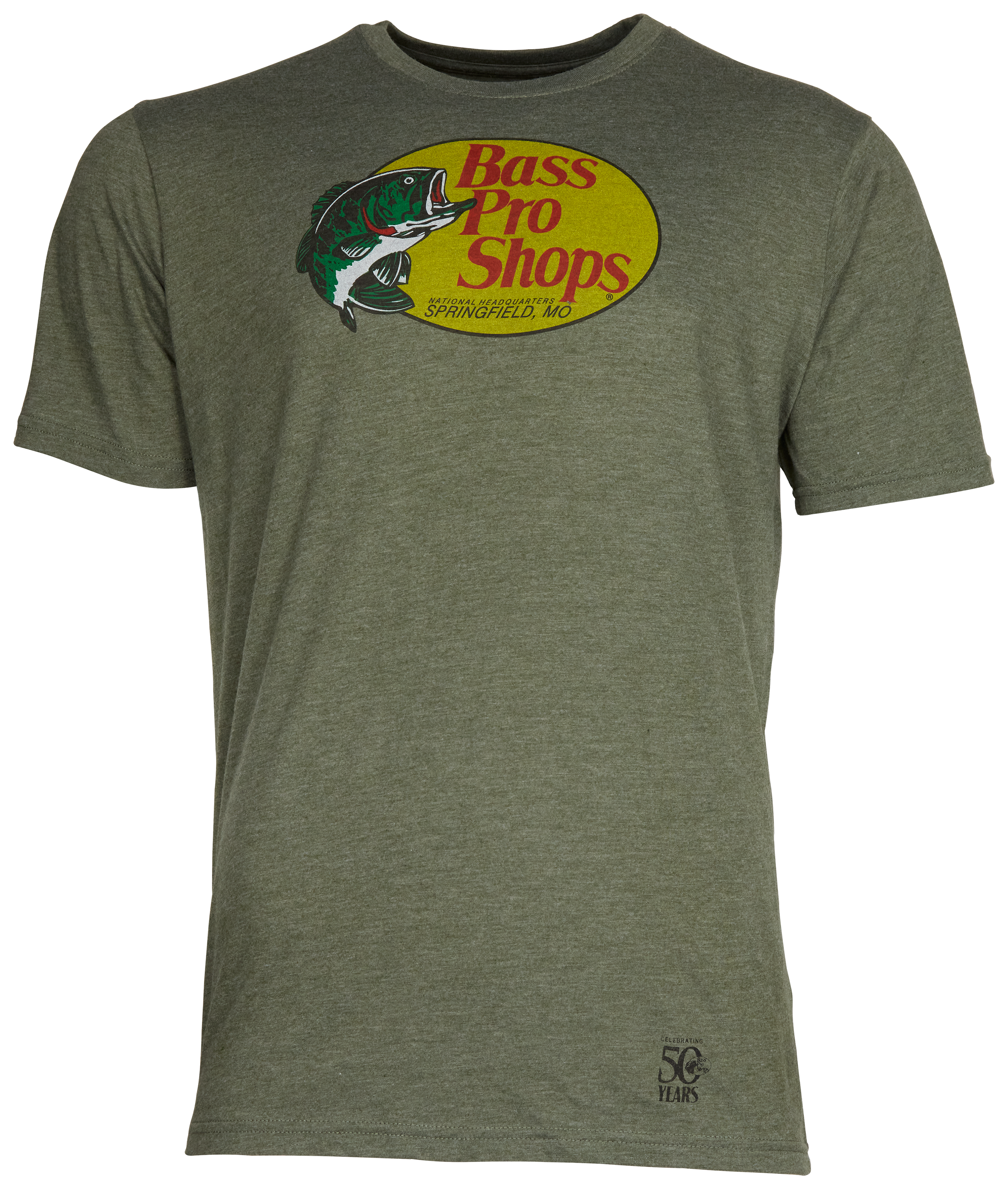 BASS PRO SHOPS 50th Anniversary Vintage Woodcut Short-Sleeve T-Shirt for Men