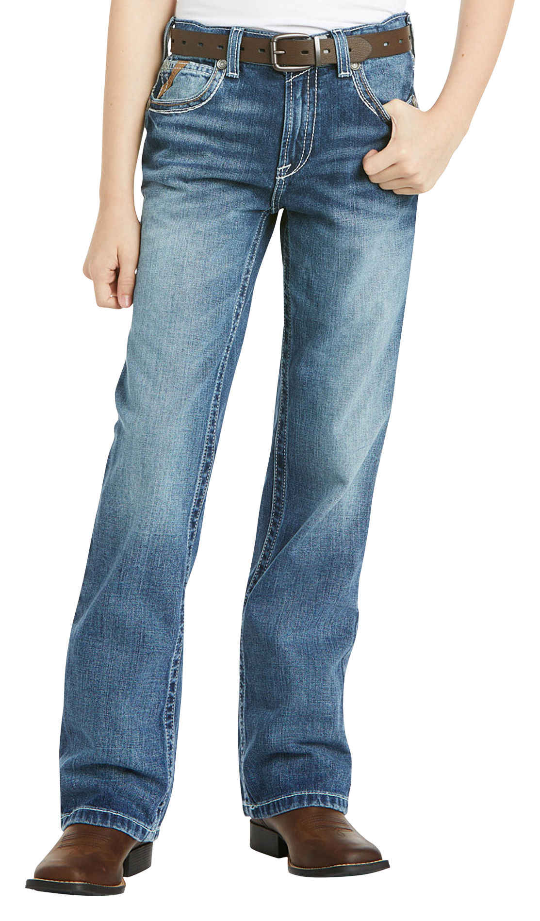 Ariat B4 Relaxed Coltrane Boot-Cut Jeans for Boys