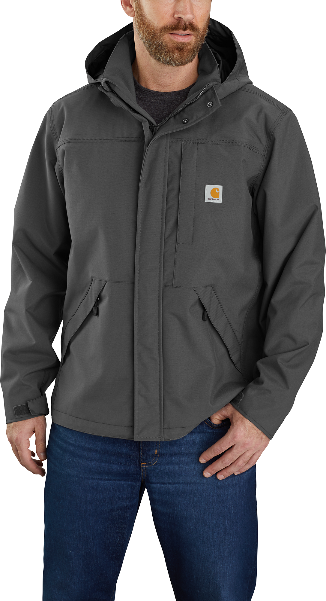 Image of Carhartt Storm Defender Loose-Fit Heavyweight Jacket for Men - Shadow - S