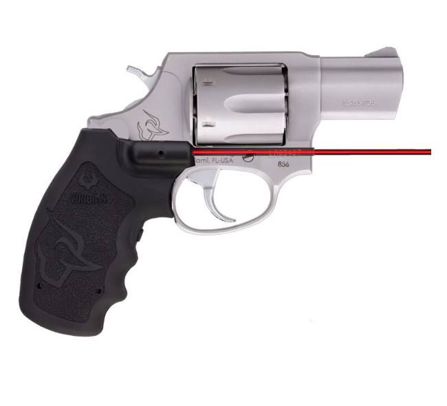 Taurus 856 38 Special DoubleSingleAction Revolver with Viridian Grip Laser  Matte Stainless