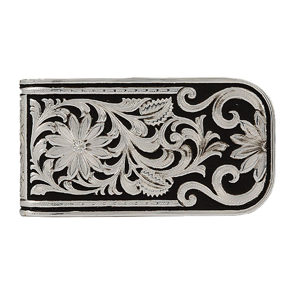 Image of Montana Silversmiths LeatherCut Bitterroot Money Clip