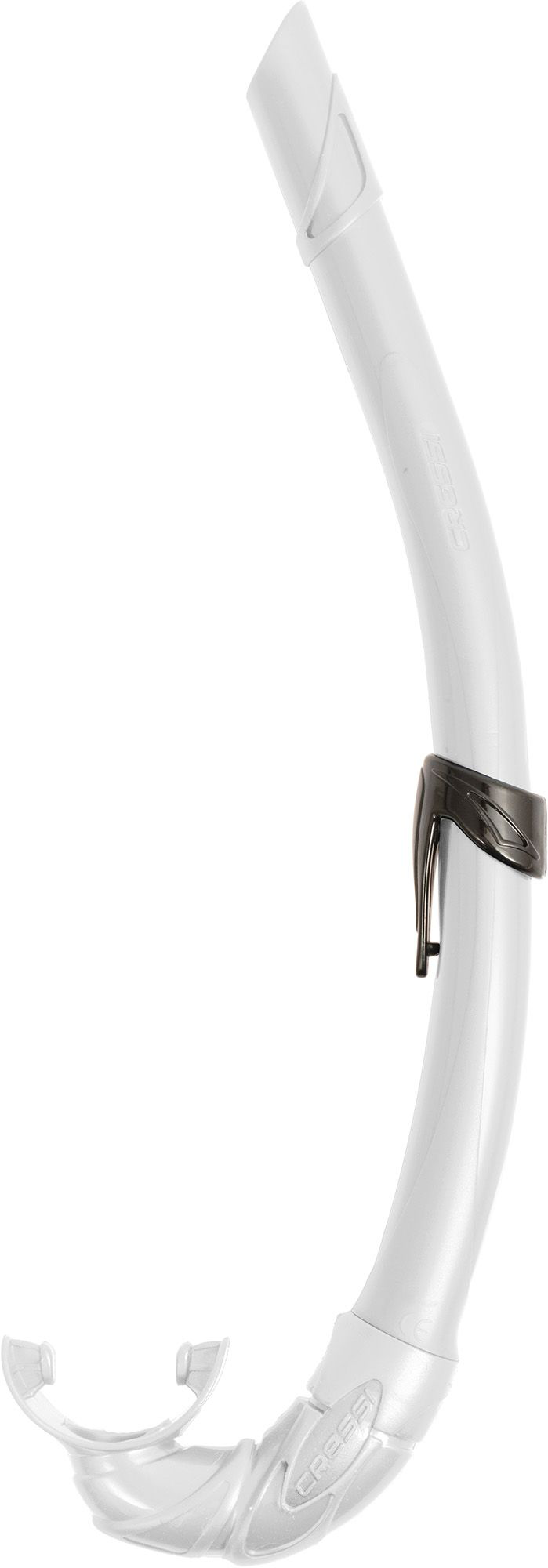 Cressi Corsica Flexible Rubber Snorkel - White