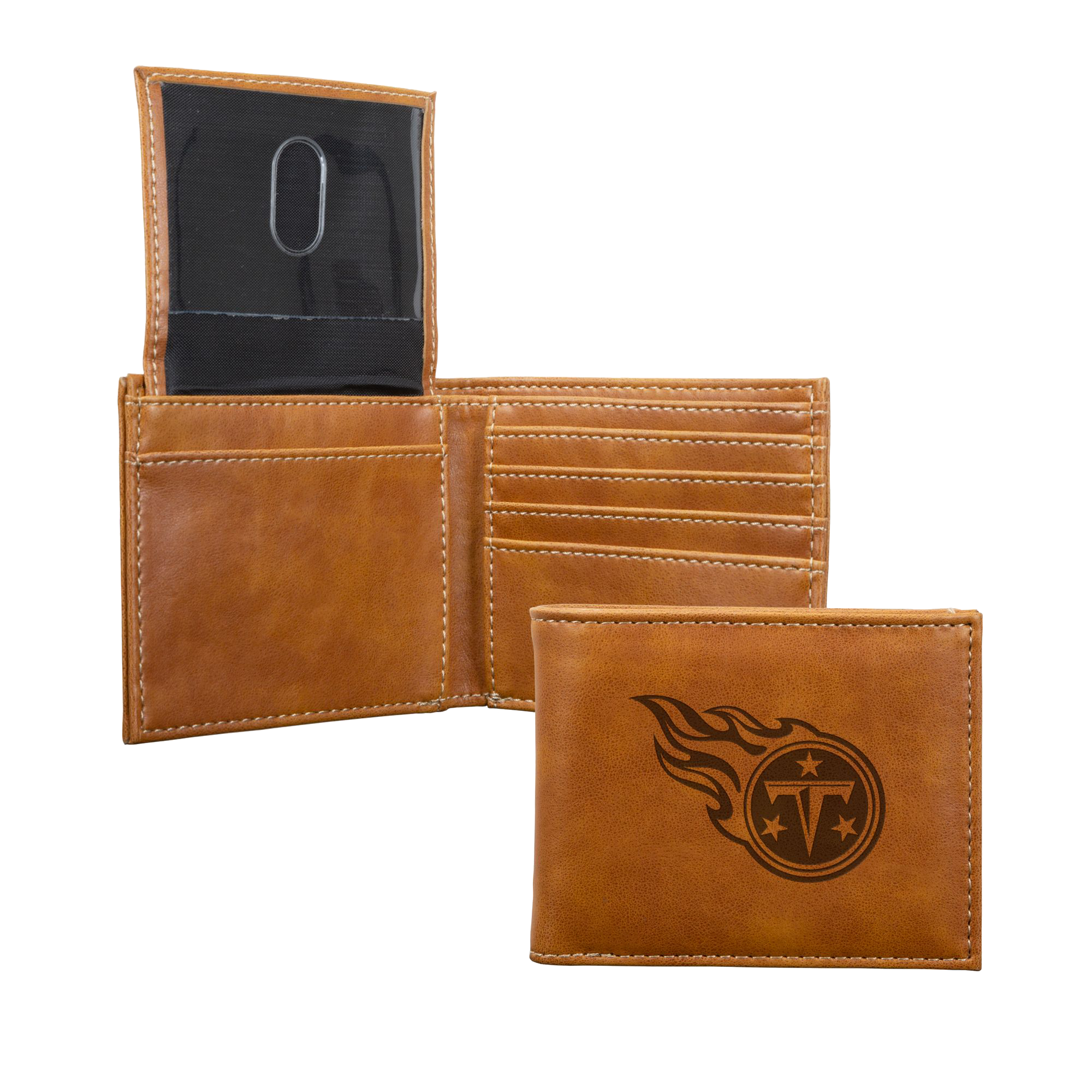 Rico Industries NFL Laser-Engraved Bifold Wallet - Tennessee Titans