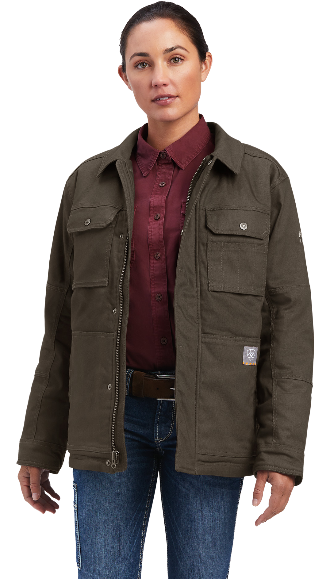 Ariat Rebar DuraCanvas Sherpa-Lined Coat for Ladies