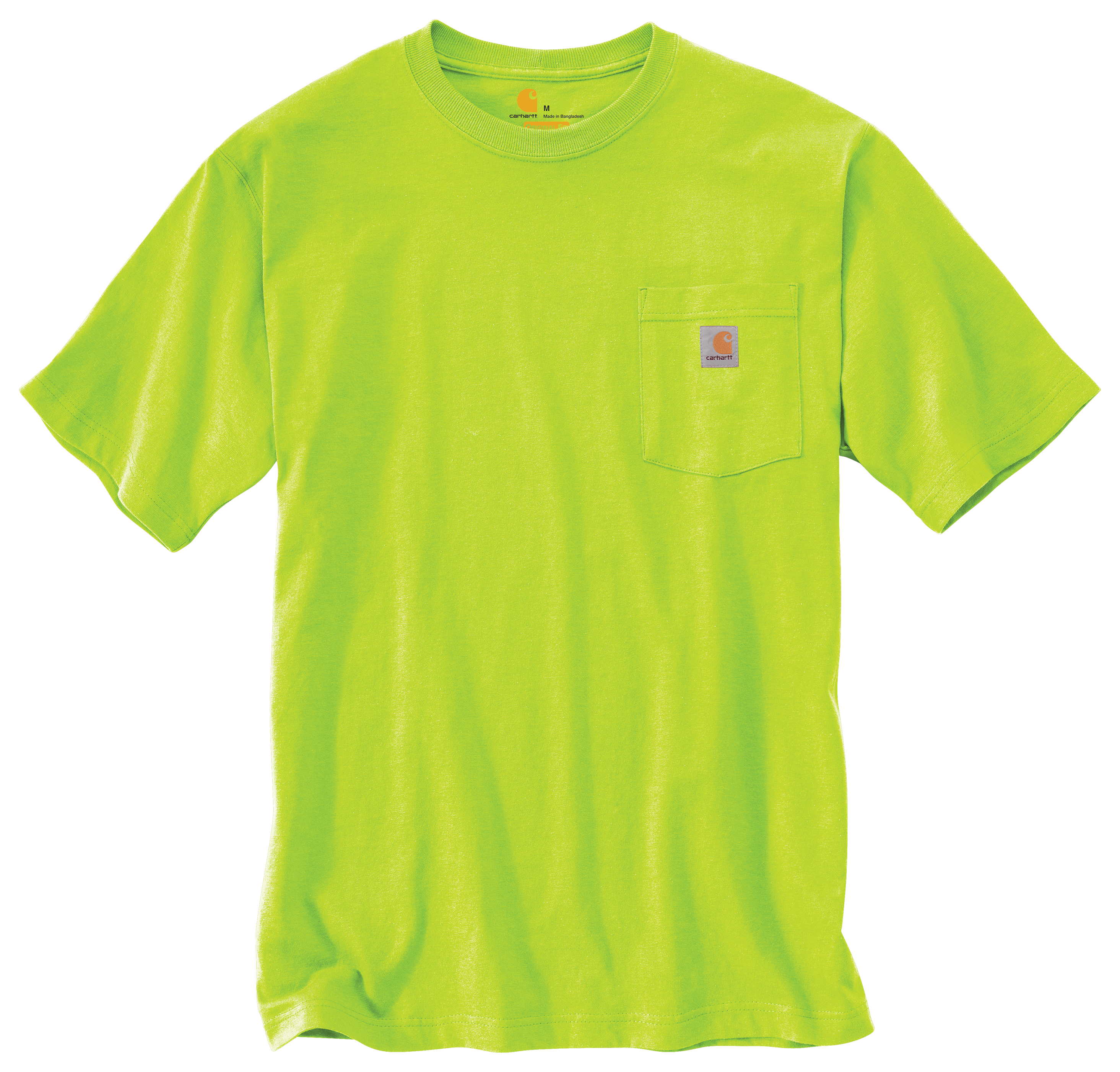 Image of Carhartt Loose Fit Heavyweight Short-Sleeve Pocket T-Shirt - Brite Lime