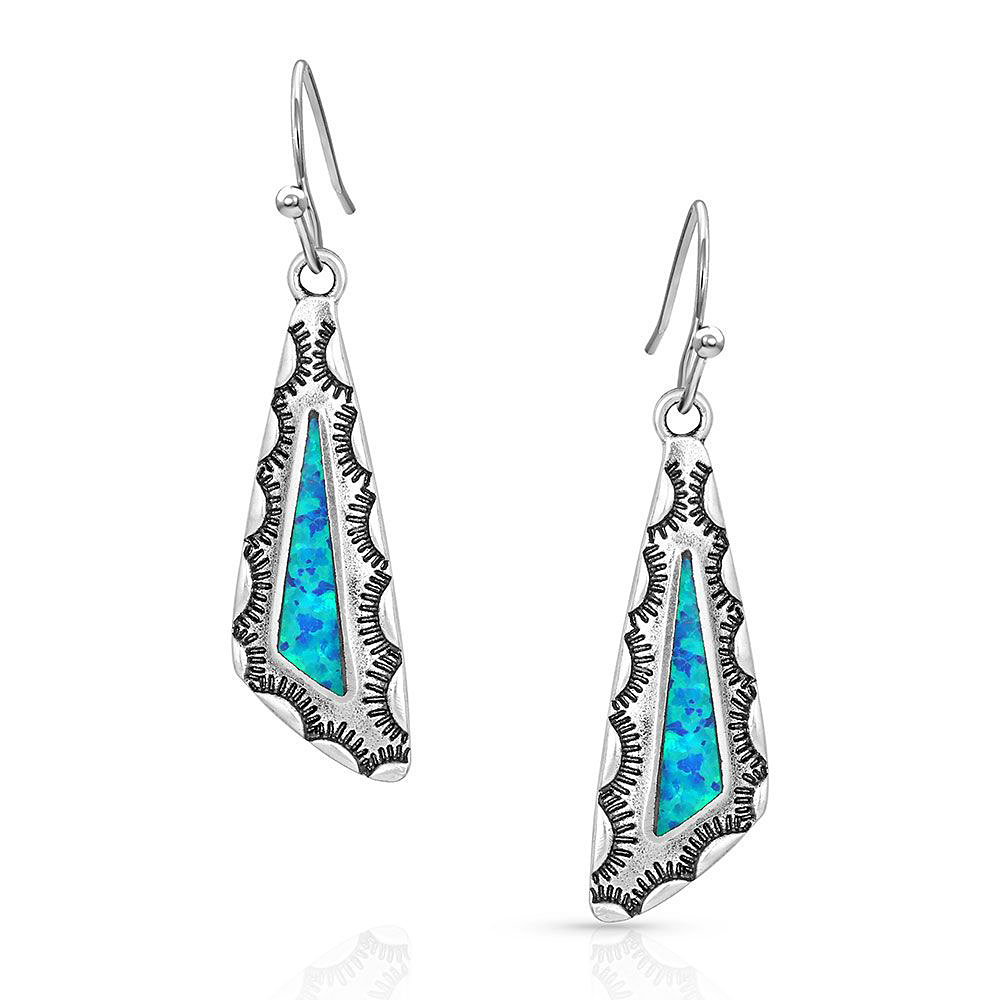 101169235 Montana Silversmiths Salem Dusk Geometric Opal Ear sku 101169235