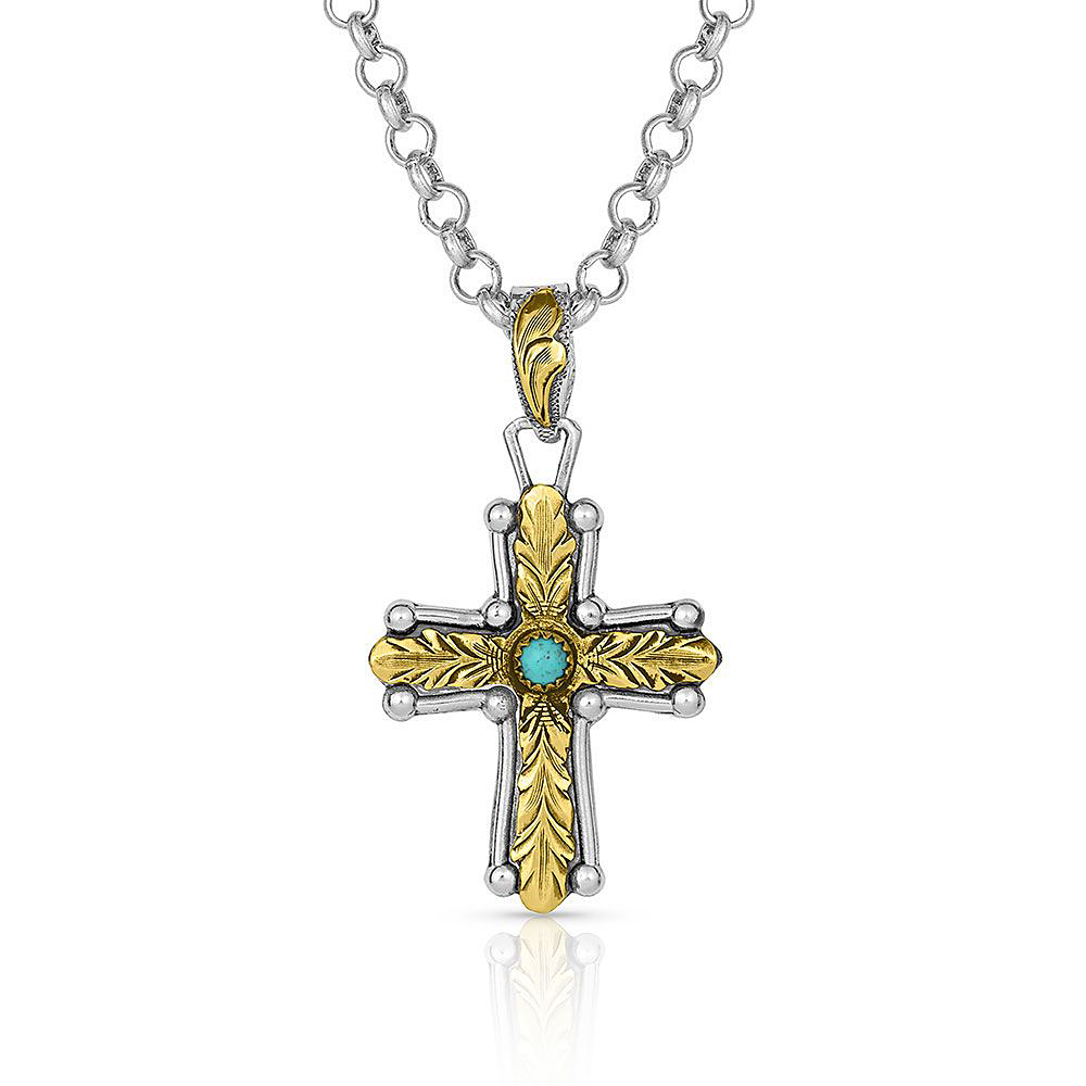 Montana Silversmiths At the Center of Faith Cross Necklace