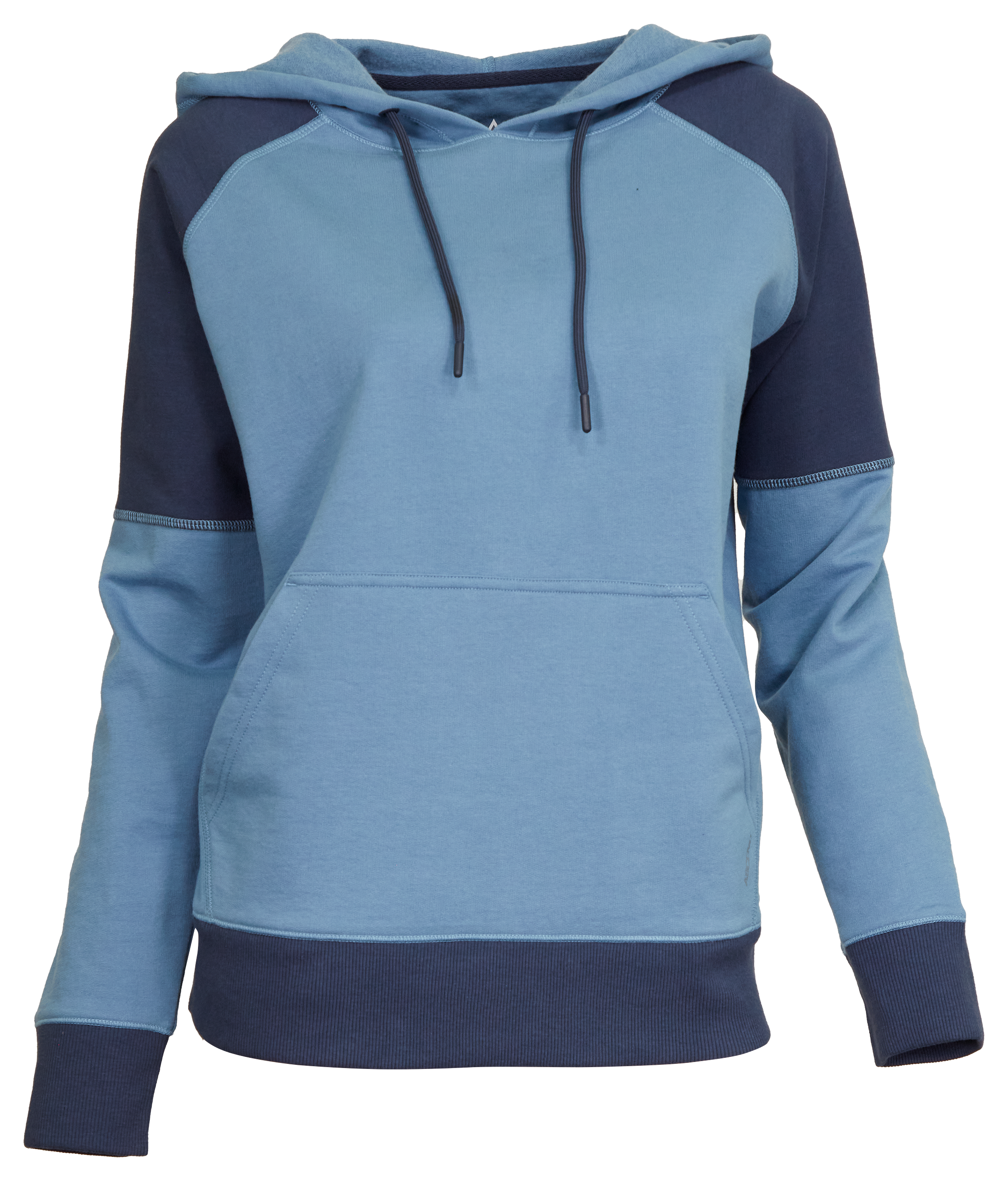 Ascend Colorblock Raglan Long-Sleeve Hoodie for Ladies - Coronet Blue - M