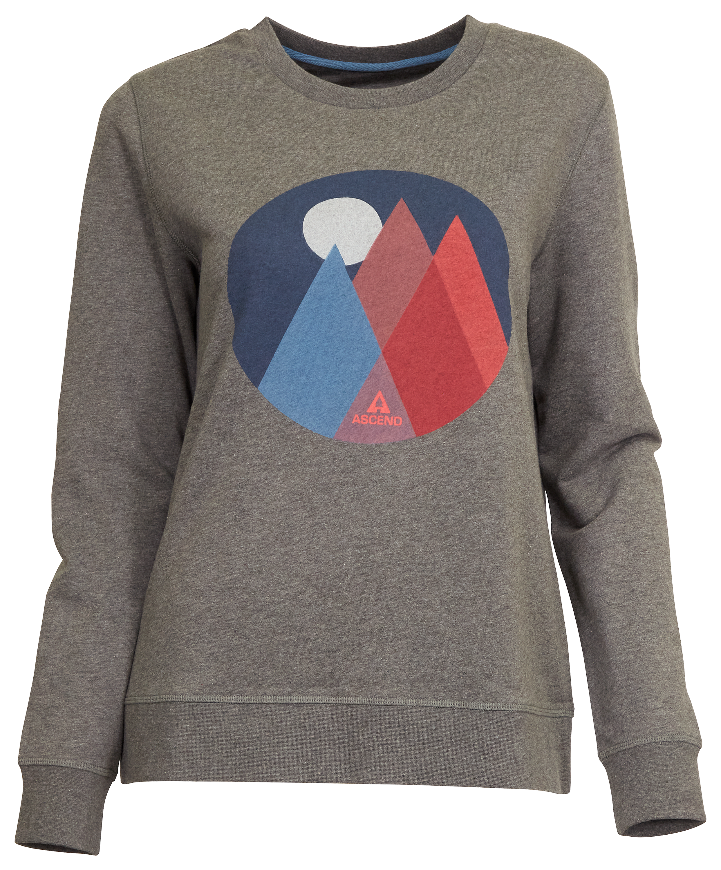Ascend Mountain Graphic Long-Sleeve Sweatshirt for Ladies - Grey Heather - XXL product image