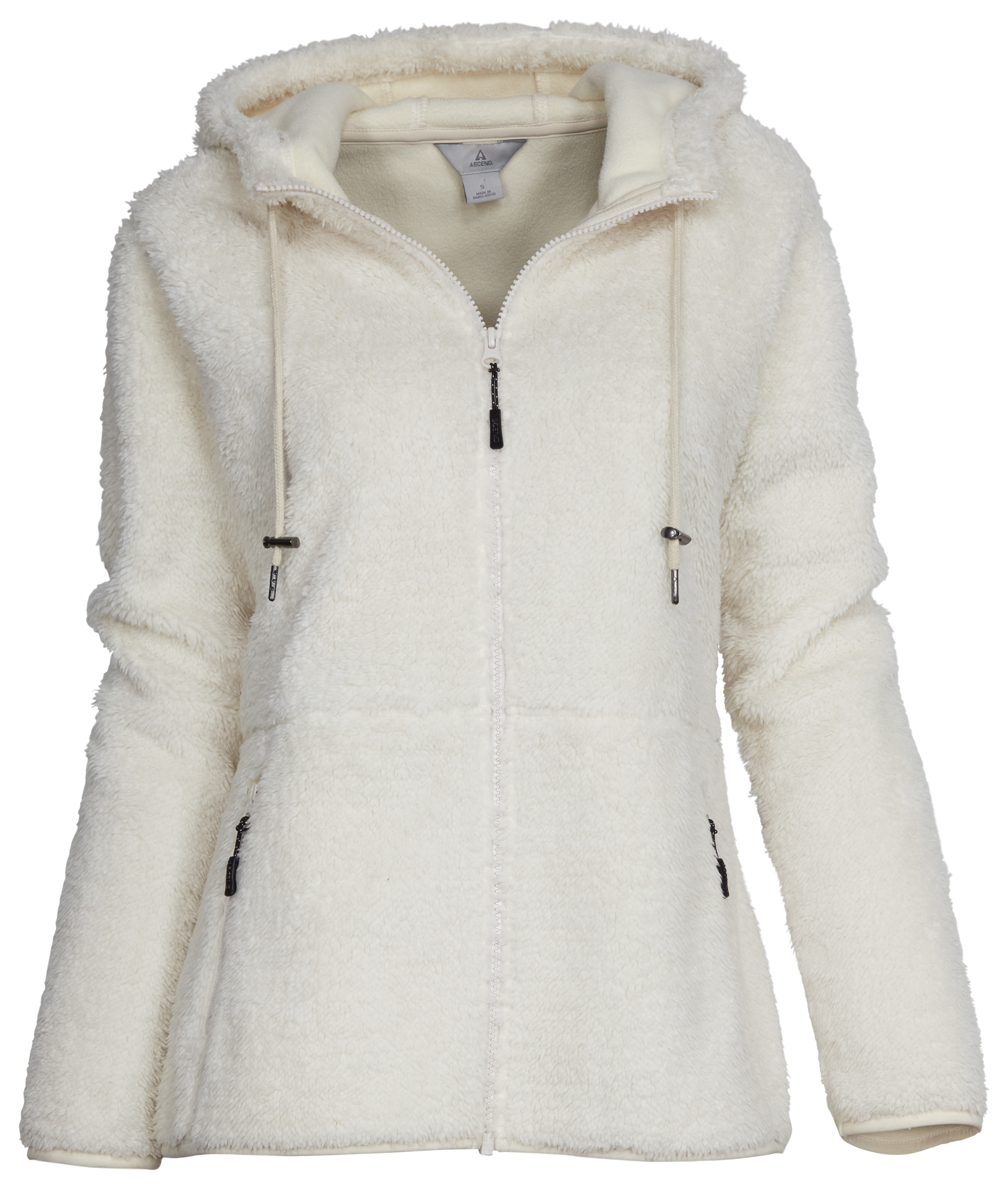 Ascend Furry Fleece Jacket for Ladies - Whisper White - XS product image