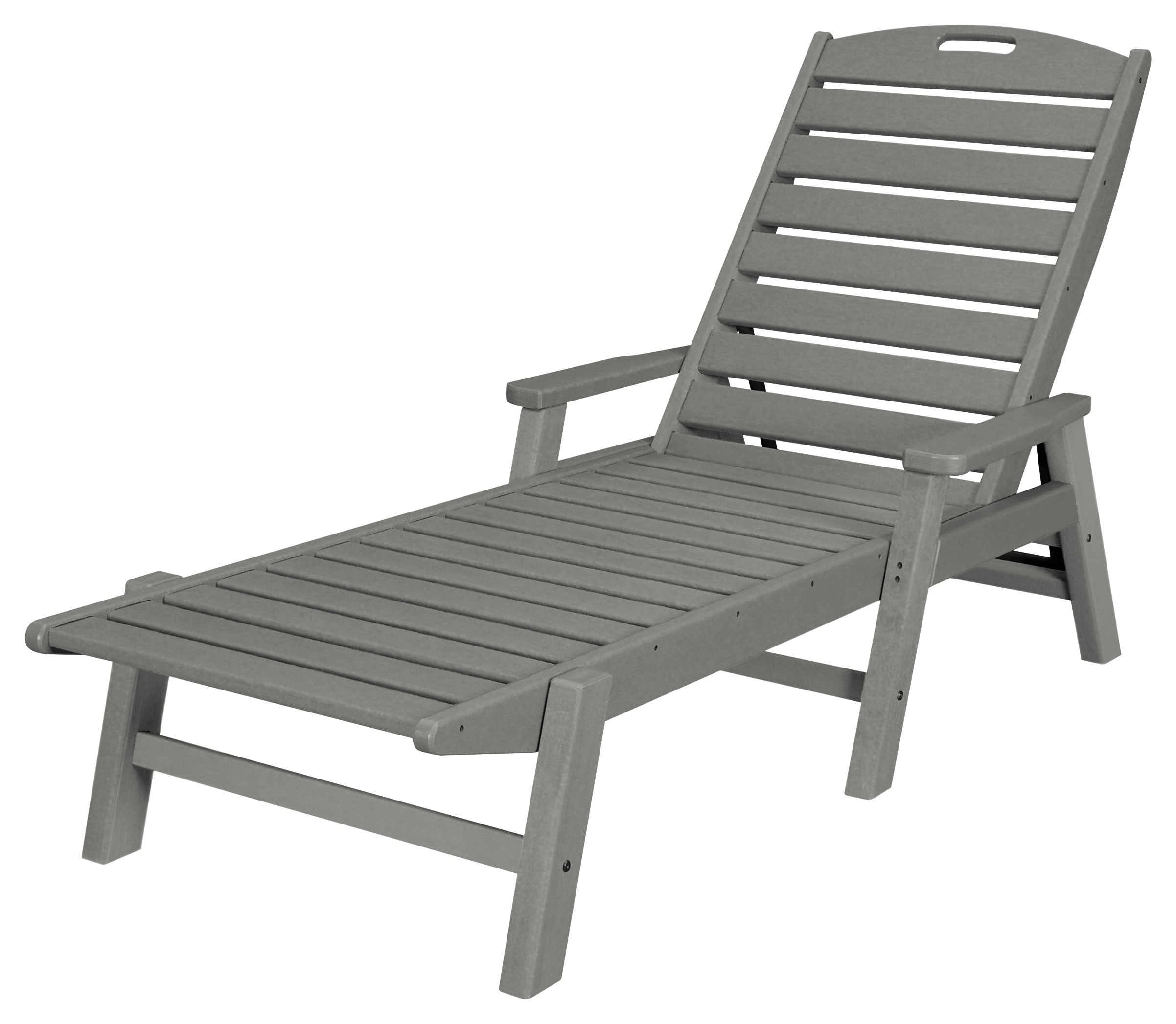 POLYWOOD Nautical Chaise with Arms