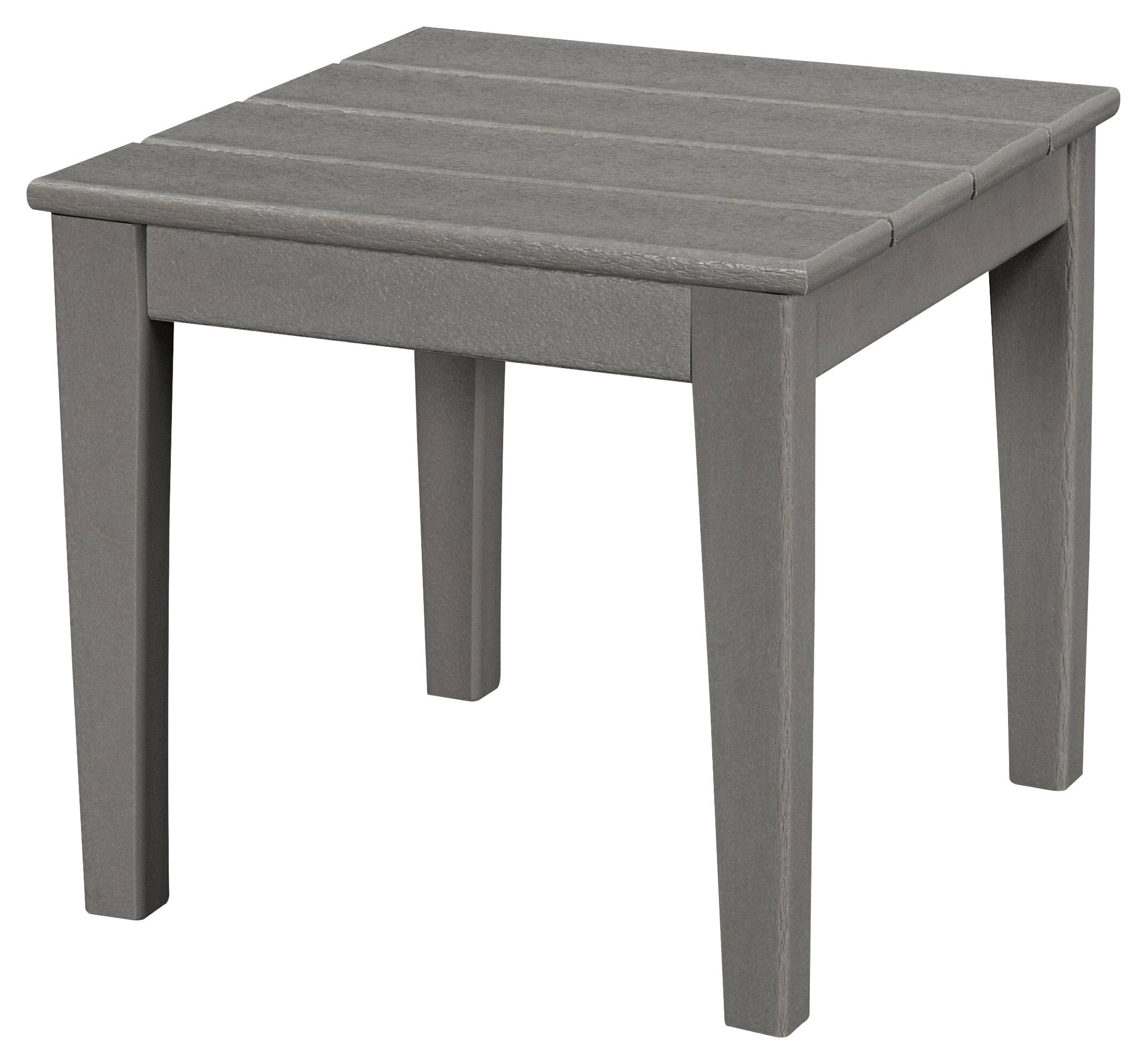 POLYWOOD Newport End Table - Slate Grey - 18'L x 18'W x 17'H