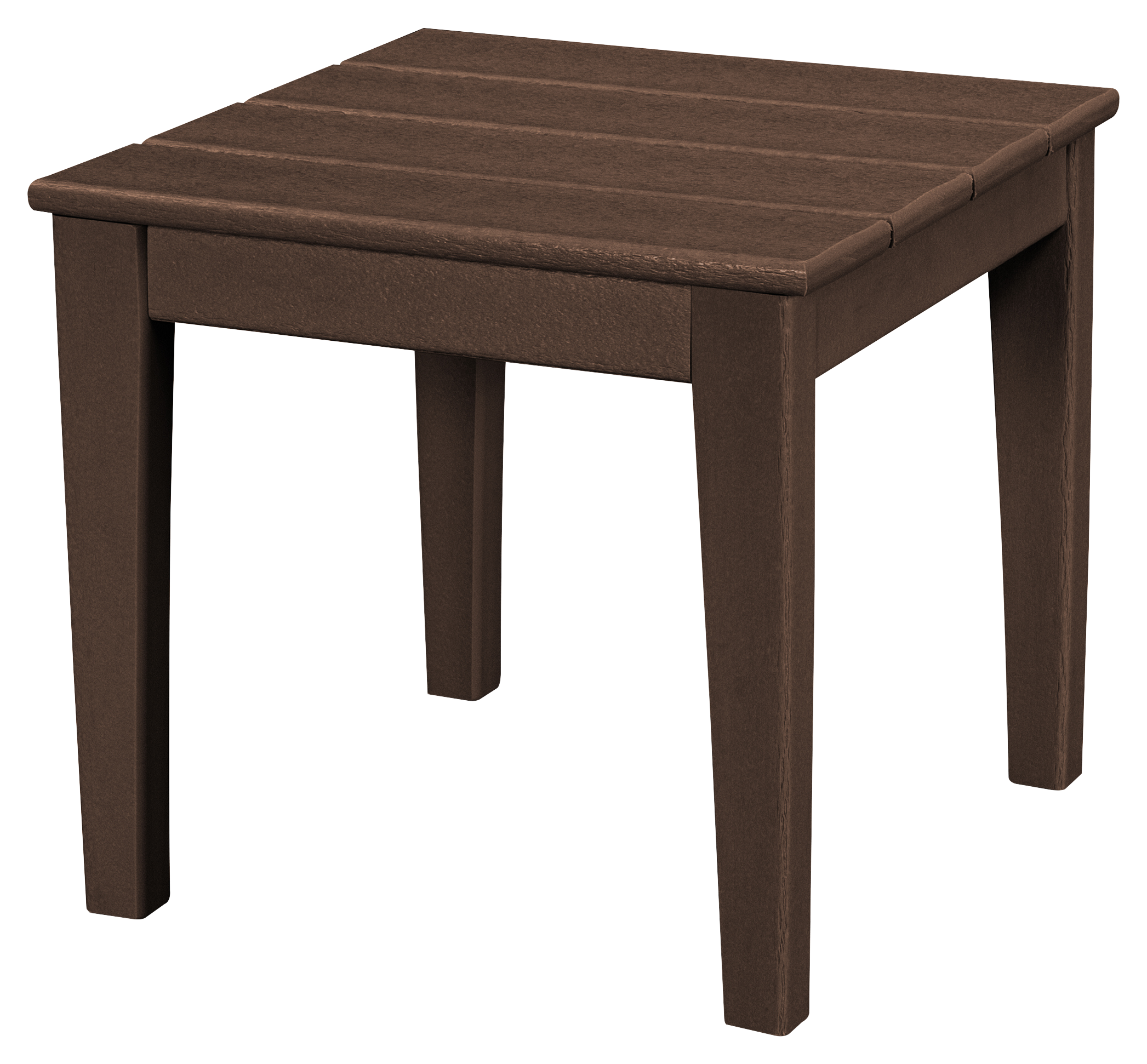POLYWOOD Newport End Table - Mahogany - 18'L x 18'W x 17'H