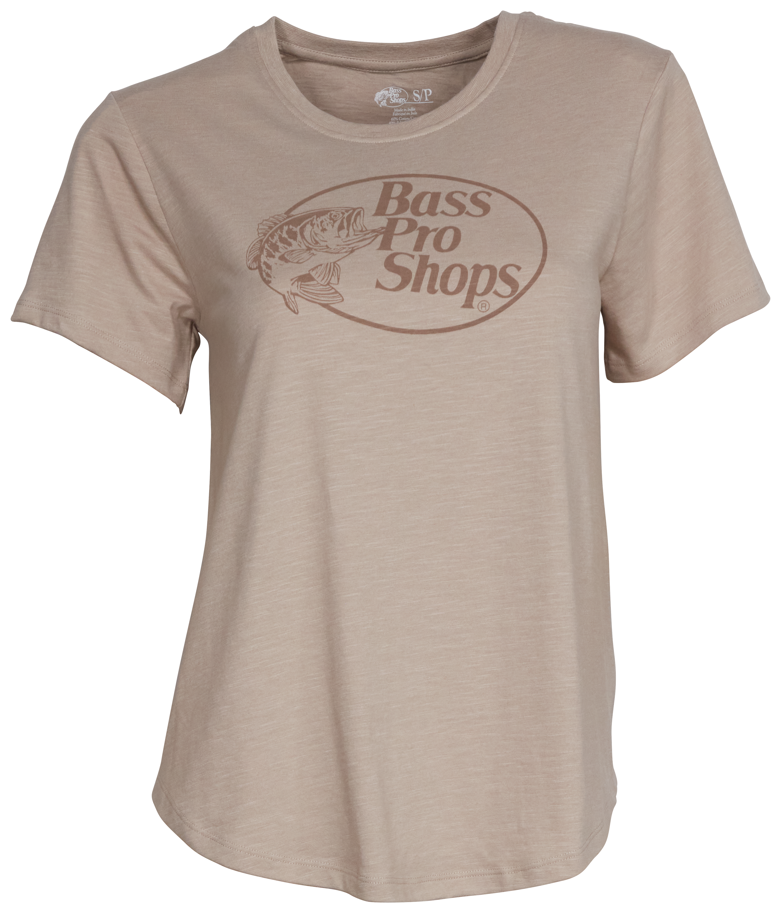 BASS PRO SHOPS Original Logo Drop Hem Short-Sleeve T-Shirt for Ladies