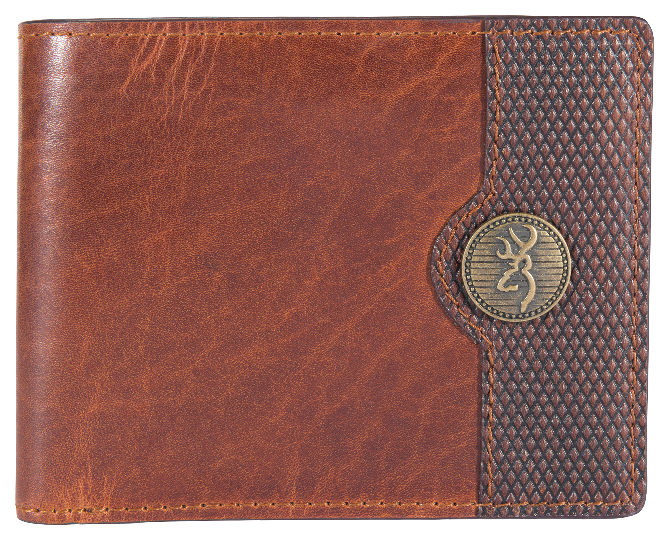 Browning Western Brass Buck Bifold Wallet