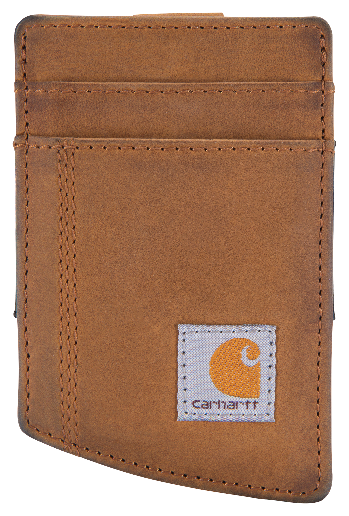 CARHARTT Saddle Leather Front-Pocket Wallet for Men
