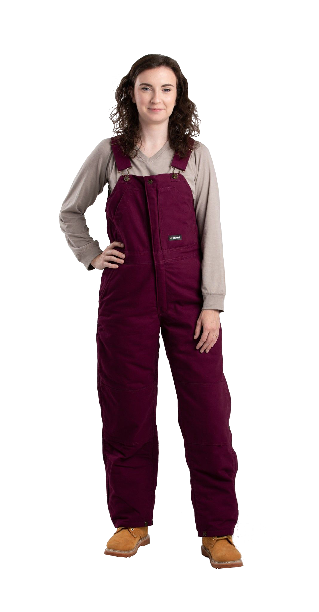 Berne Softstone Duck Insulated Bib Overalls for Ladies