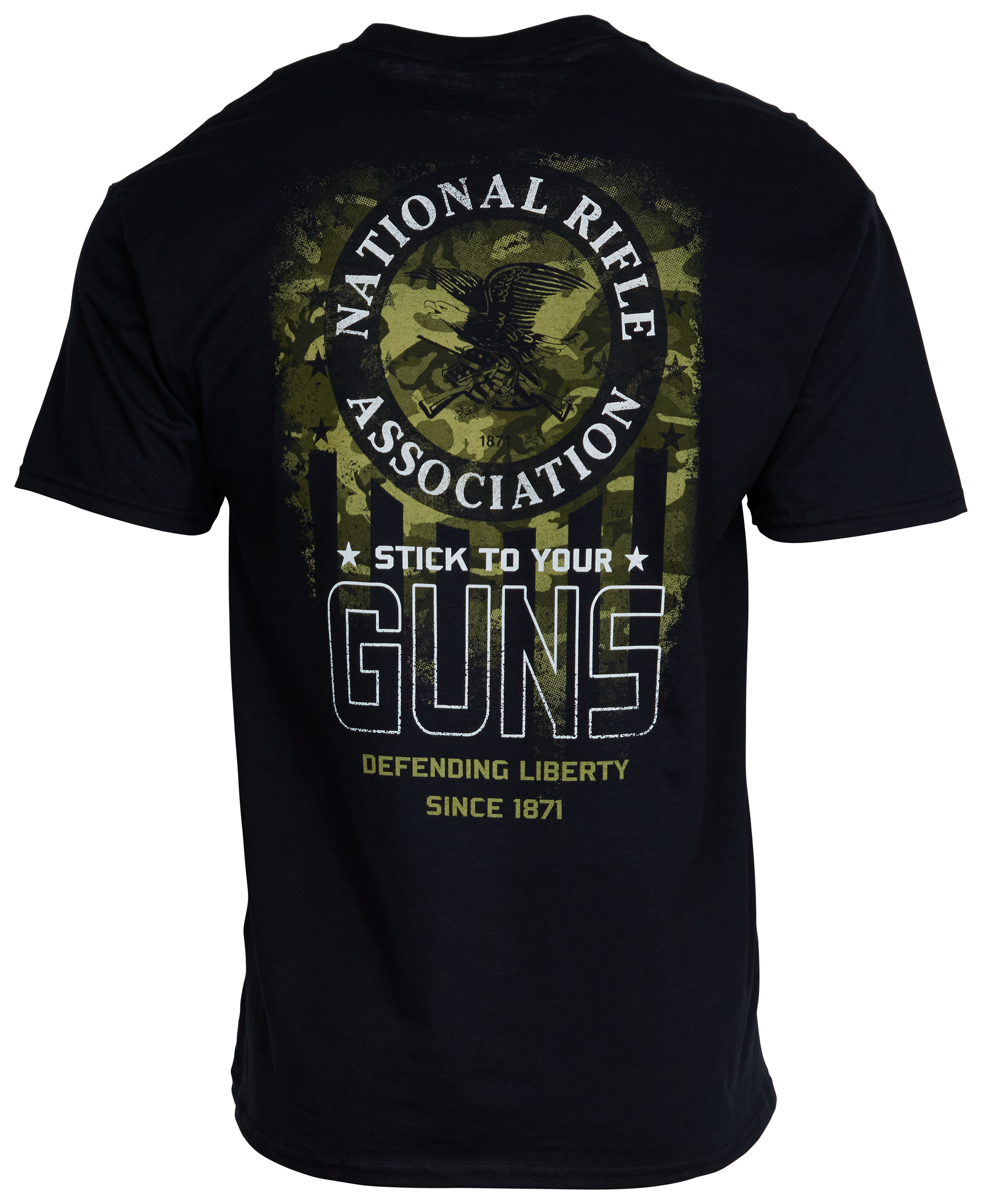 NRA Stick-To-Your-Guns Short-Sleeve T-Shirt for Men - Black - L - NRA