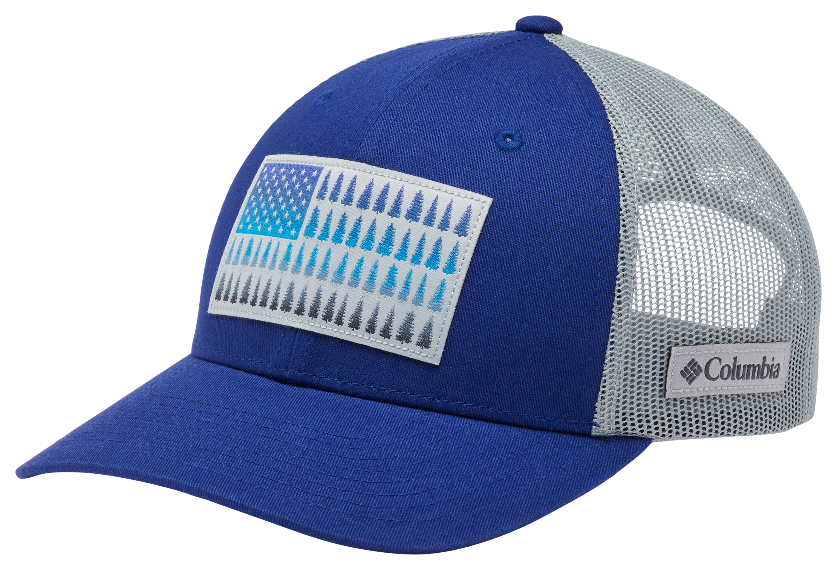Columbia Tree Flag Mesh Snapback Cap for Ladies - Dark Sapphire/Cirrus Grey