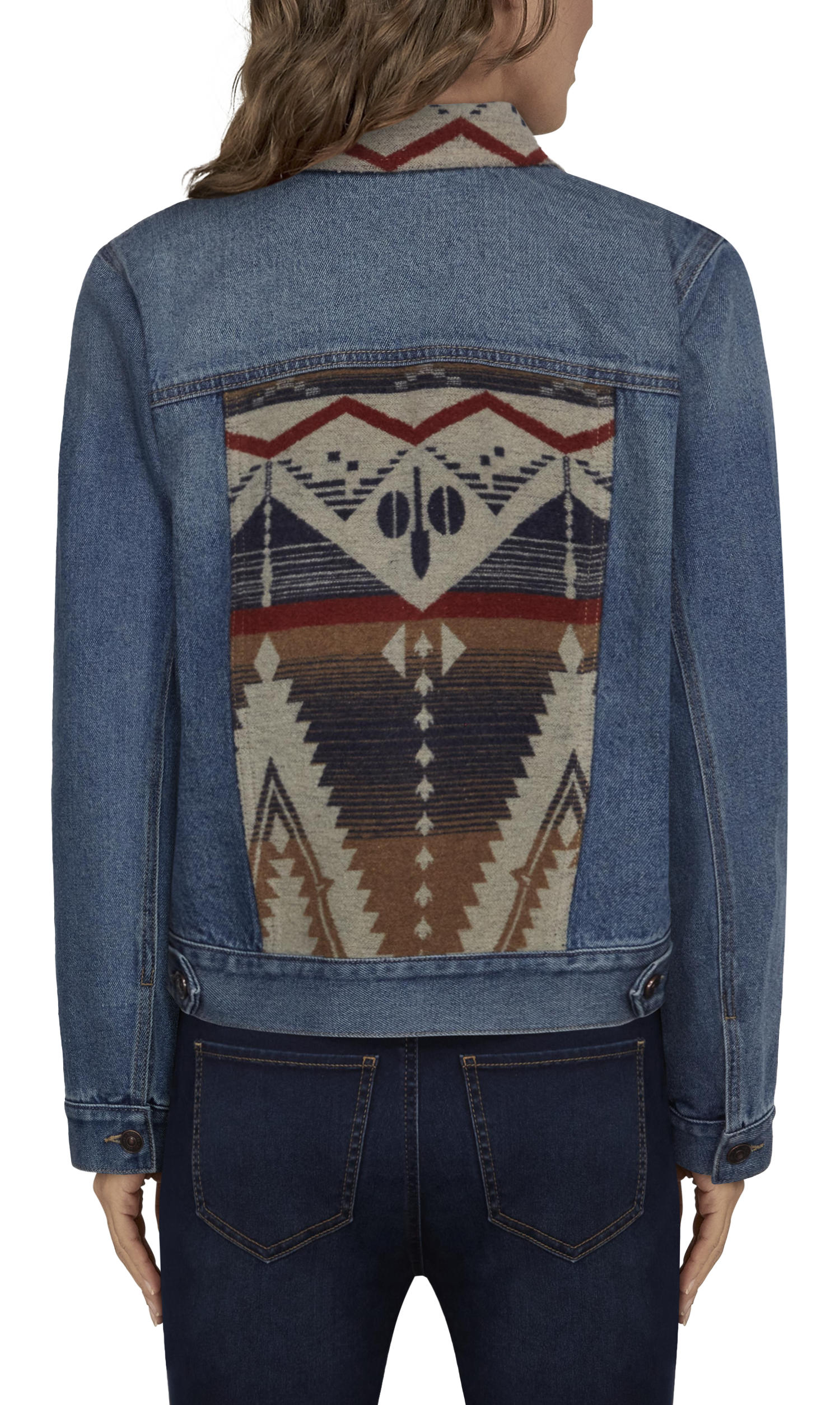 Natural Reflections Serape Denim Jacket for Ladies - Denim - L product image