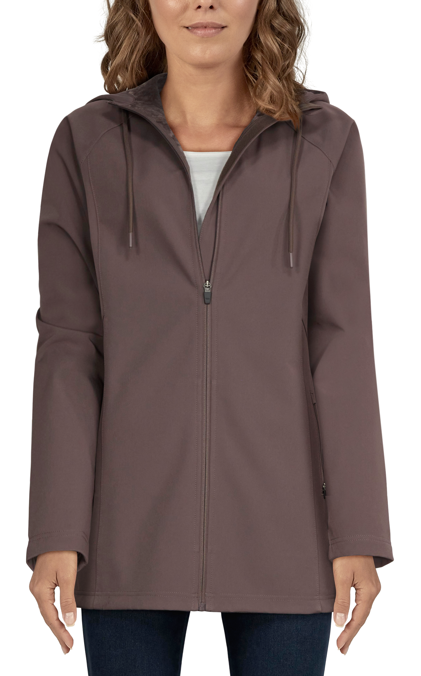 Natural Reflections Bonded Softshell Jacket for Ladies - Plum Truffle - S