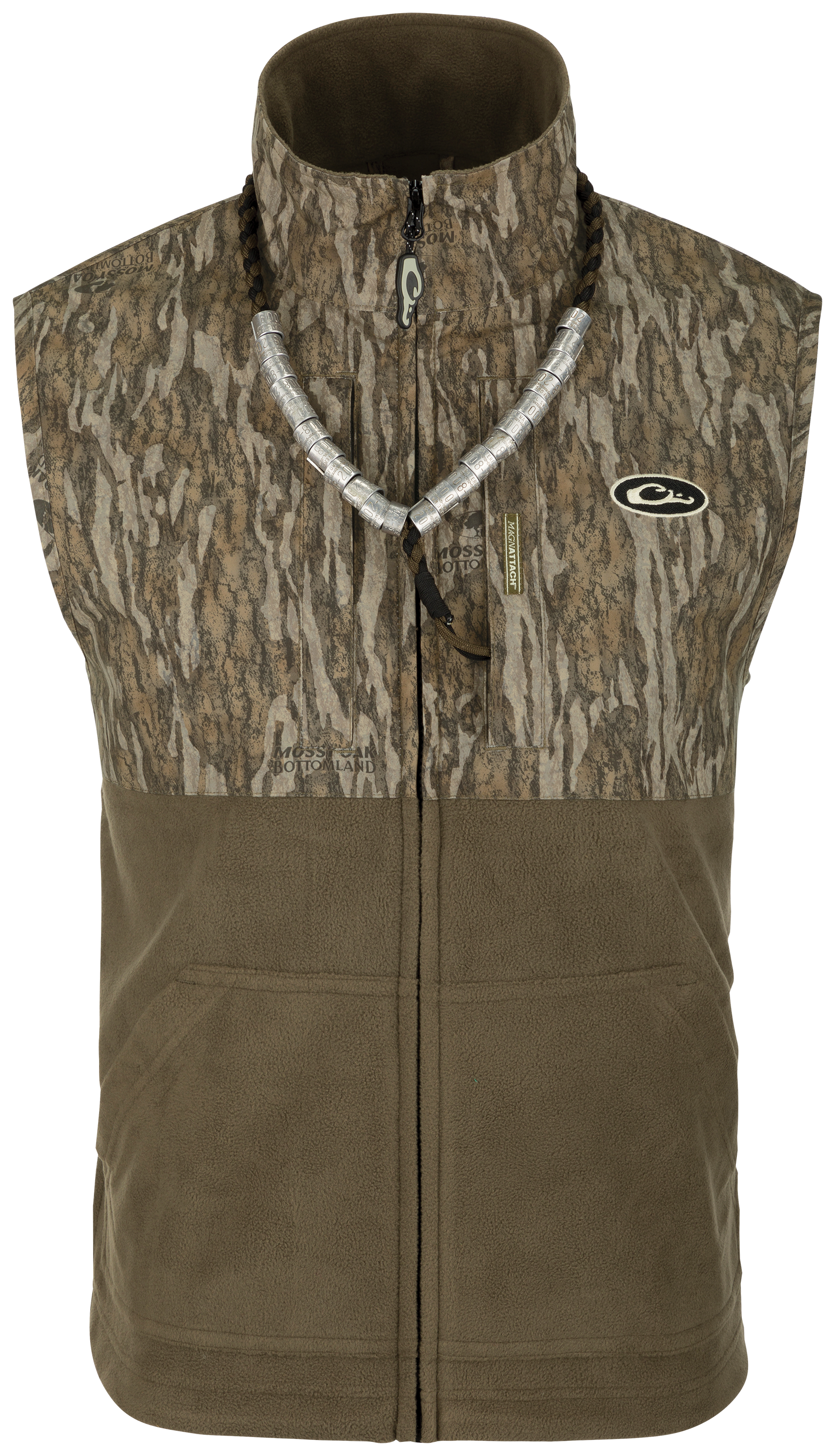 Drake Waterfowl MST Eqwader Vest for Men - Mossy Oak Bottomland - 3XL