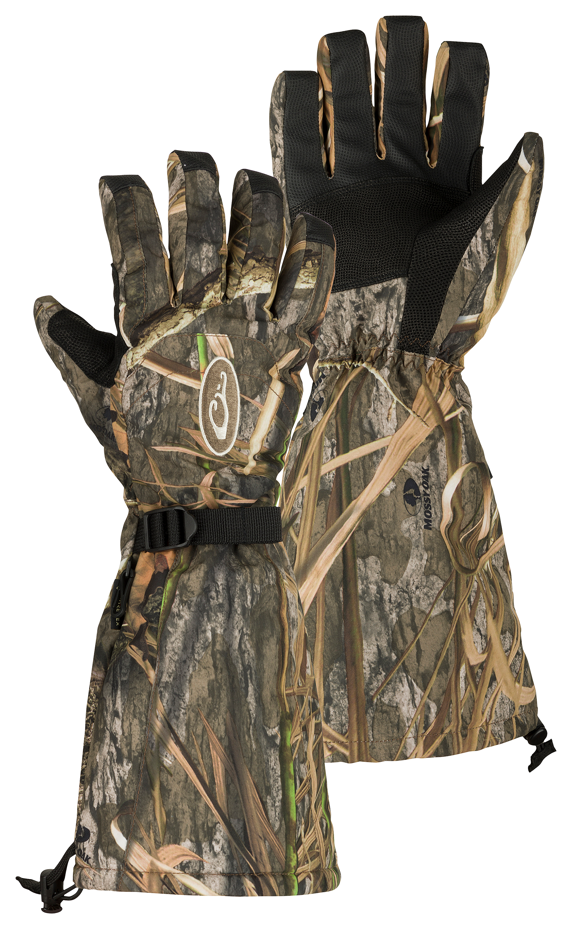 Drake MST Refuge HS Mossy Oak Bottomland GORE-TEX Double-Duty Decoy Gloves (DA5040-006)