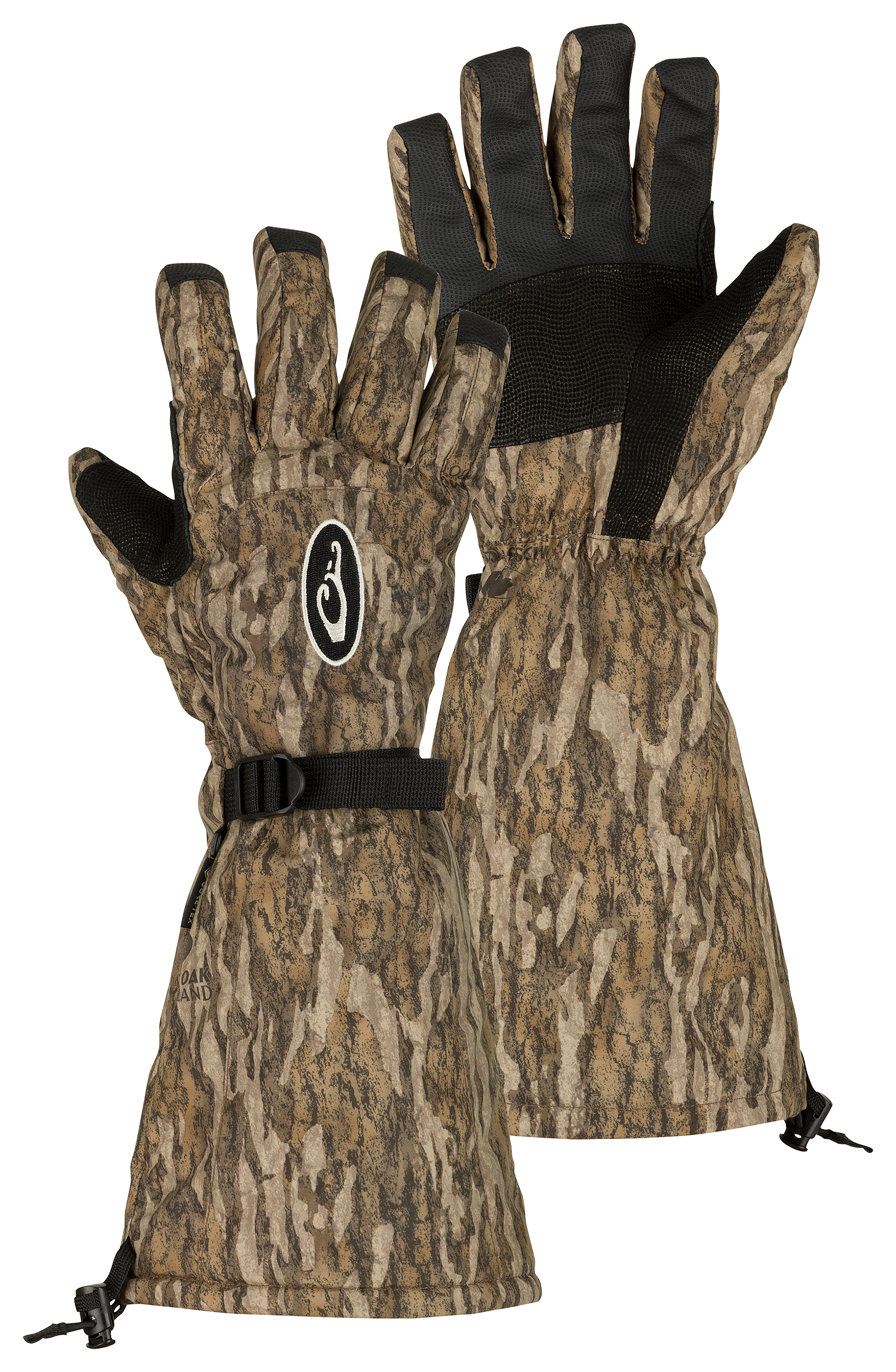 Image of Drake Waterfowl MST Refuge HS GORE-TEX Double-Duty Decoy Gloves for Men - Mossy Oak Bottomland - L