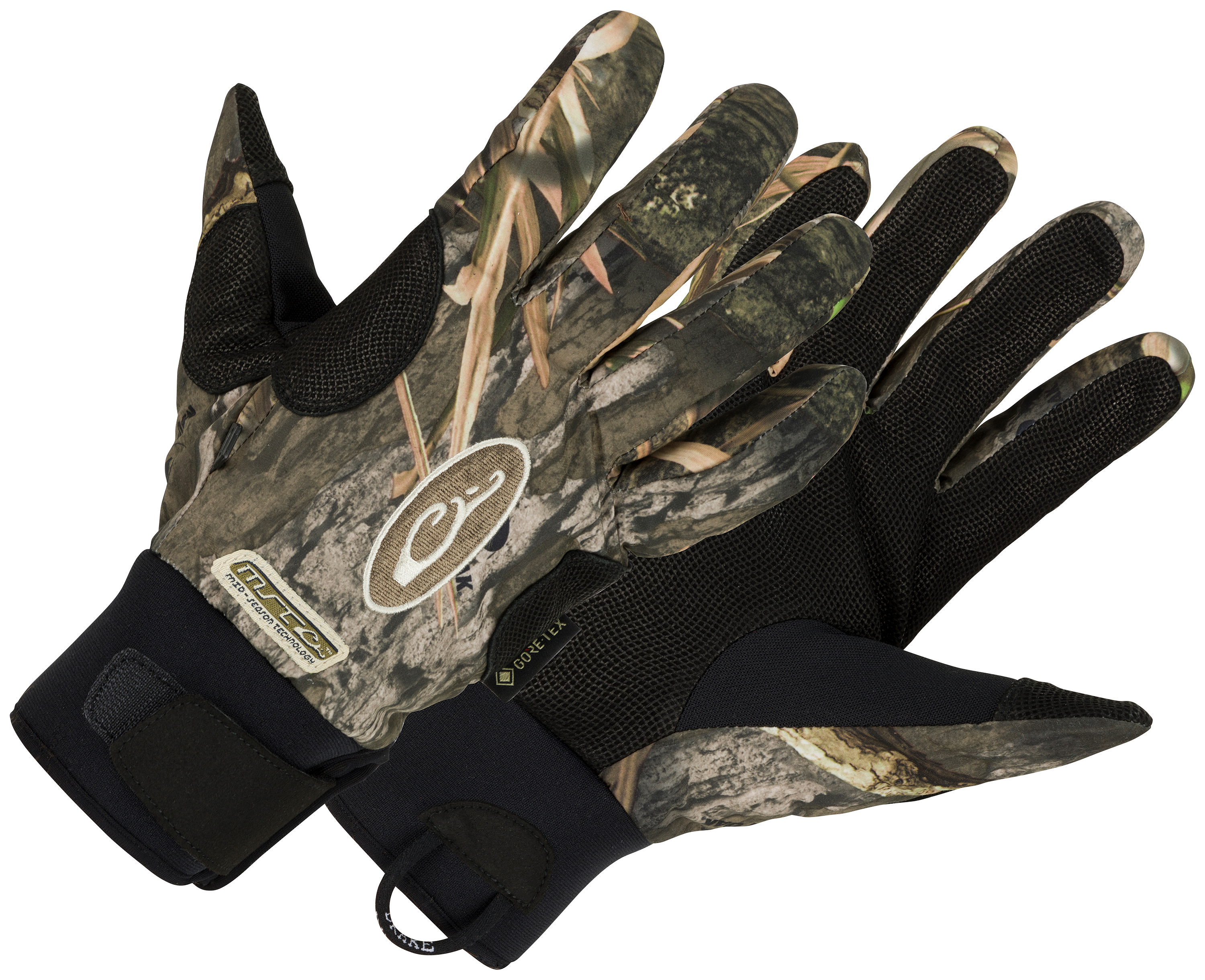 Image of Drake Waterfowl MST Refuge HS GORE-TEX Gloves for Men - Mossy Oak Shadow Grass Habitat - 2XL