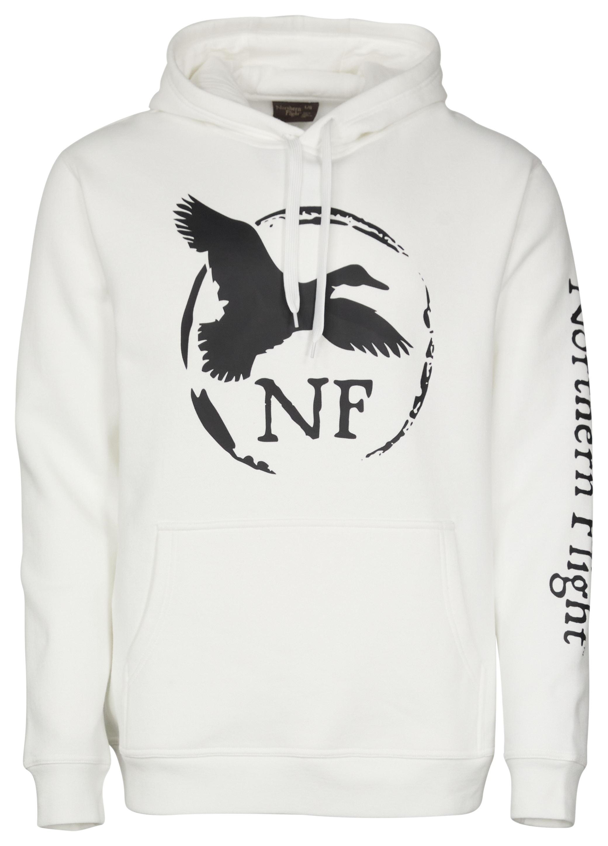 Image of Northern Flight Long-Sleeve Hoodie for Men - Bright White - M