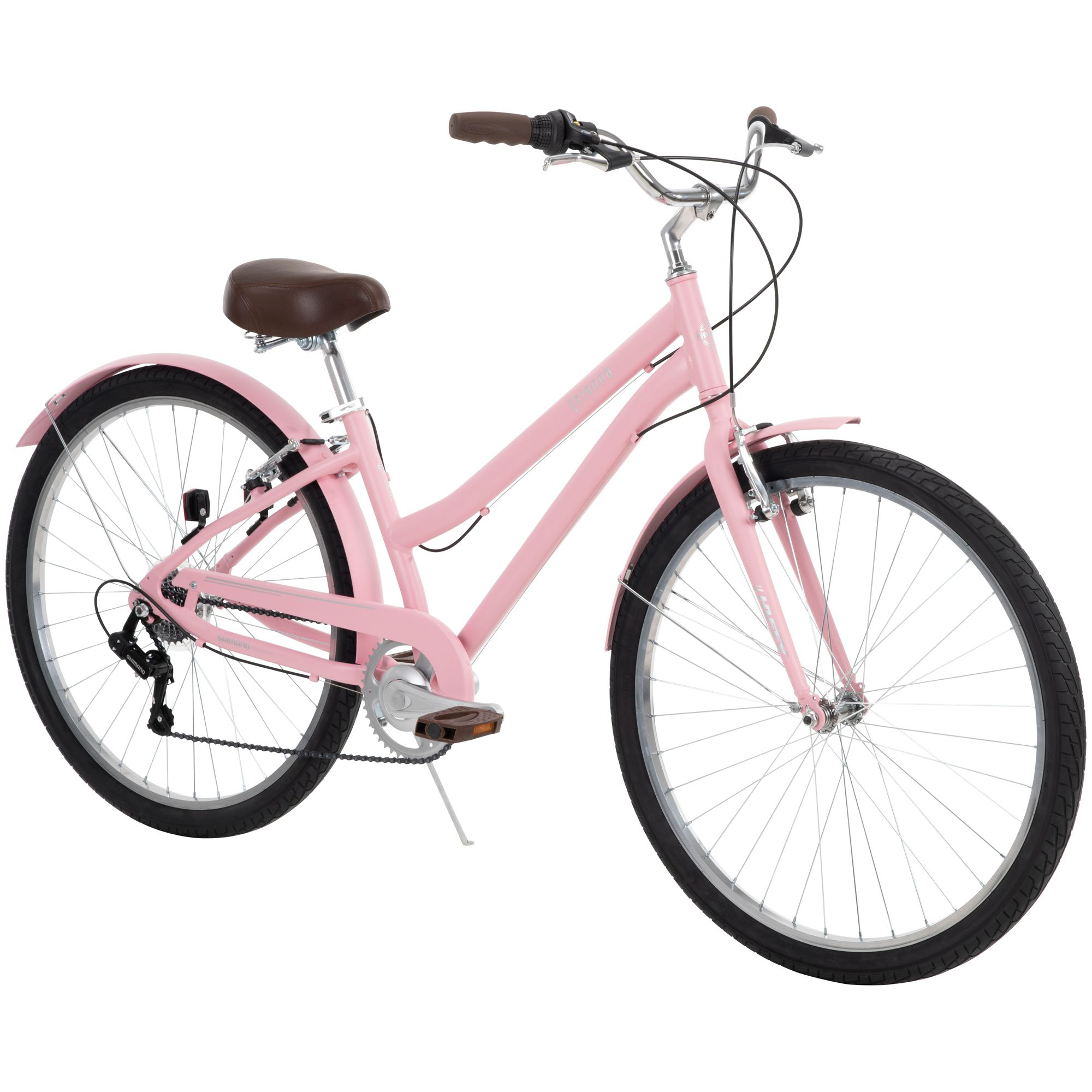 Huffy Sienna Comfort Bike with Step-Through Frame - Pink - Adult