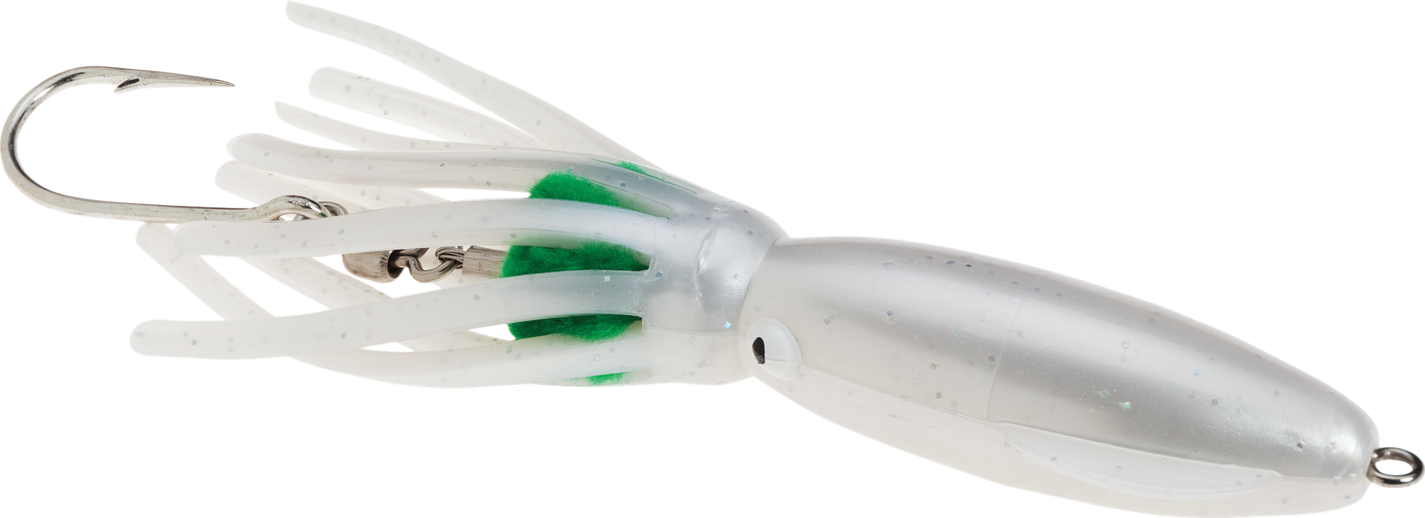 B2 Squid 9 Rigged Squid - Pearl White