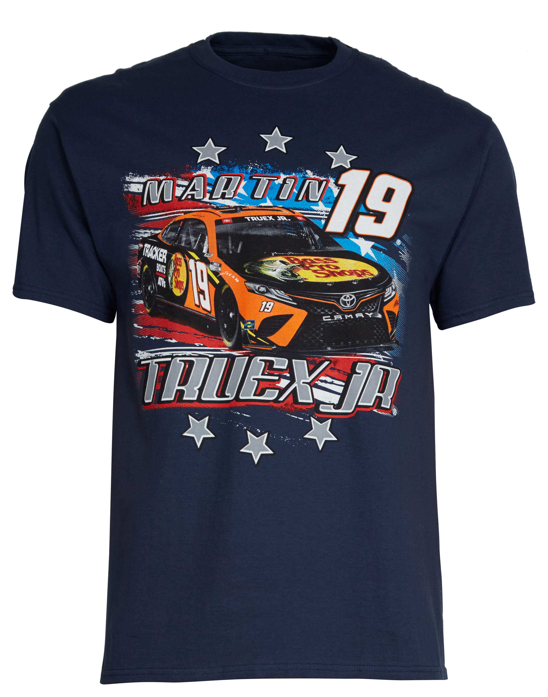BASS PRO SHOPS NASCAR Martin Truex Jr. 19 Stars and Stripes Short-Sleeve T-Shirt for Men