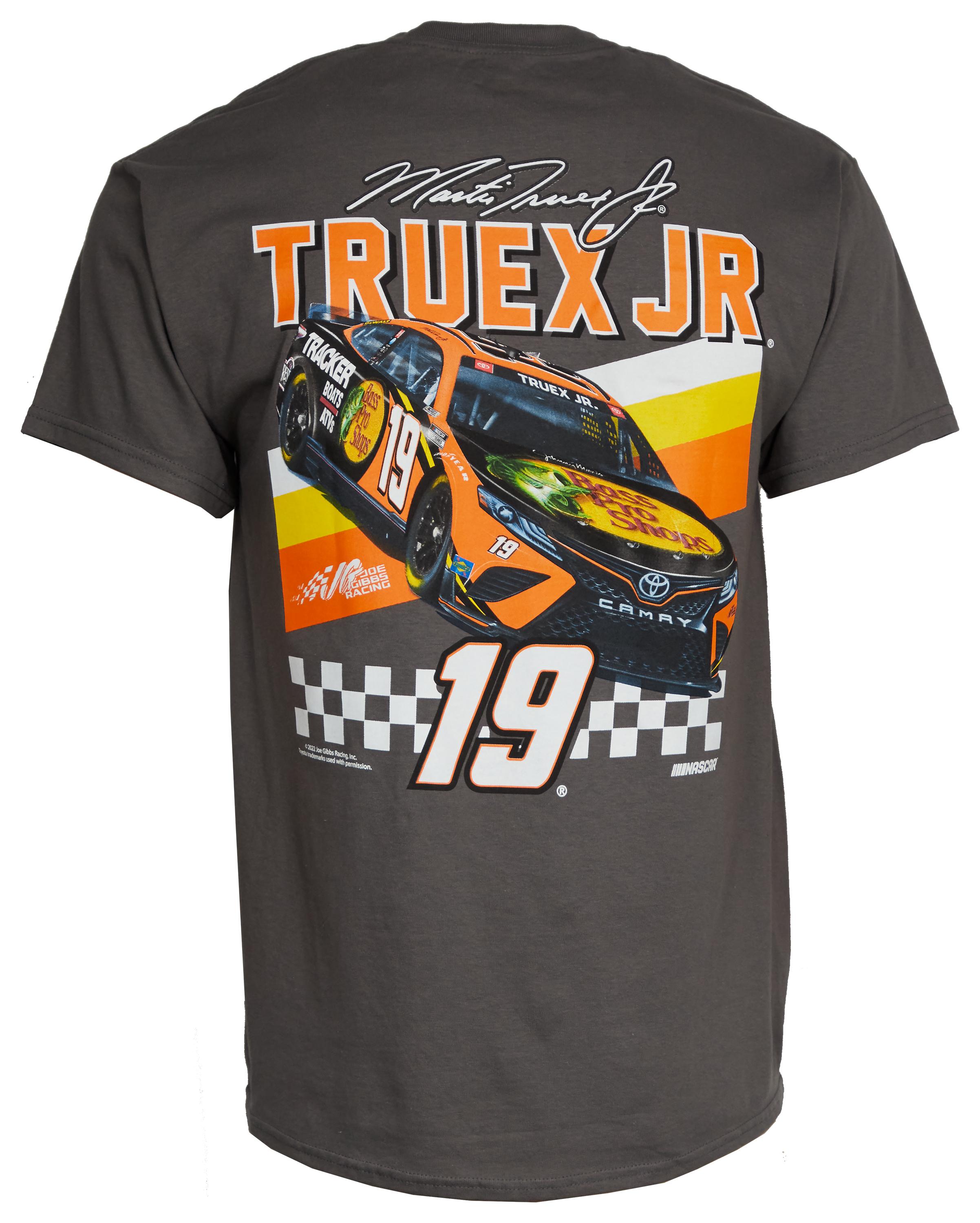 Bass Pro Shops NASCAR Martin Truex Jr. Front Runner Tee for Men - Charcoal - 3XL
