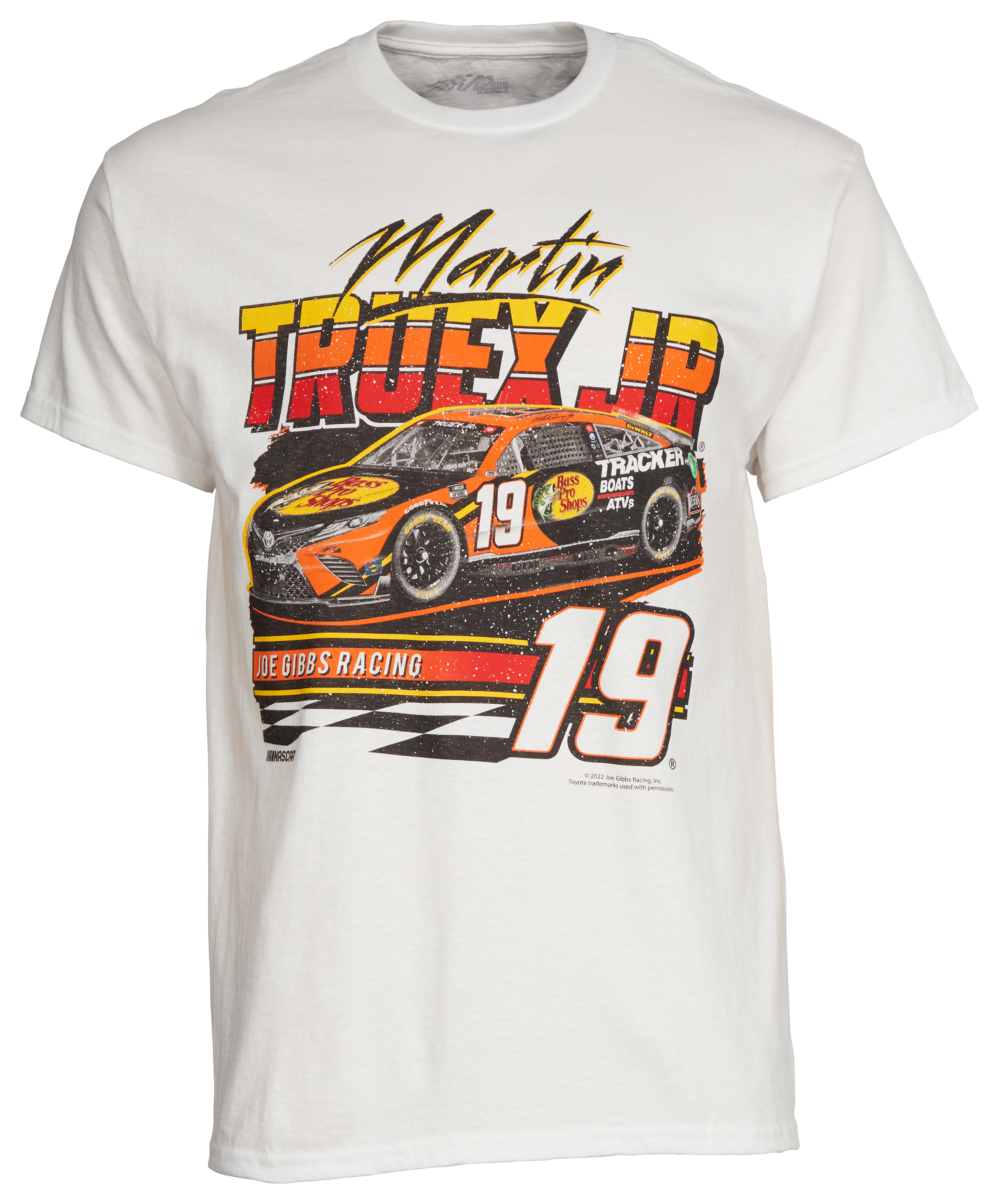 Bass Pro Shops NASCAR Martin Truex Jr. One-Spot Wedge Short-Sleeve T-Shirt for Men - White - M