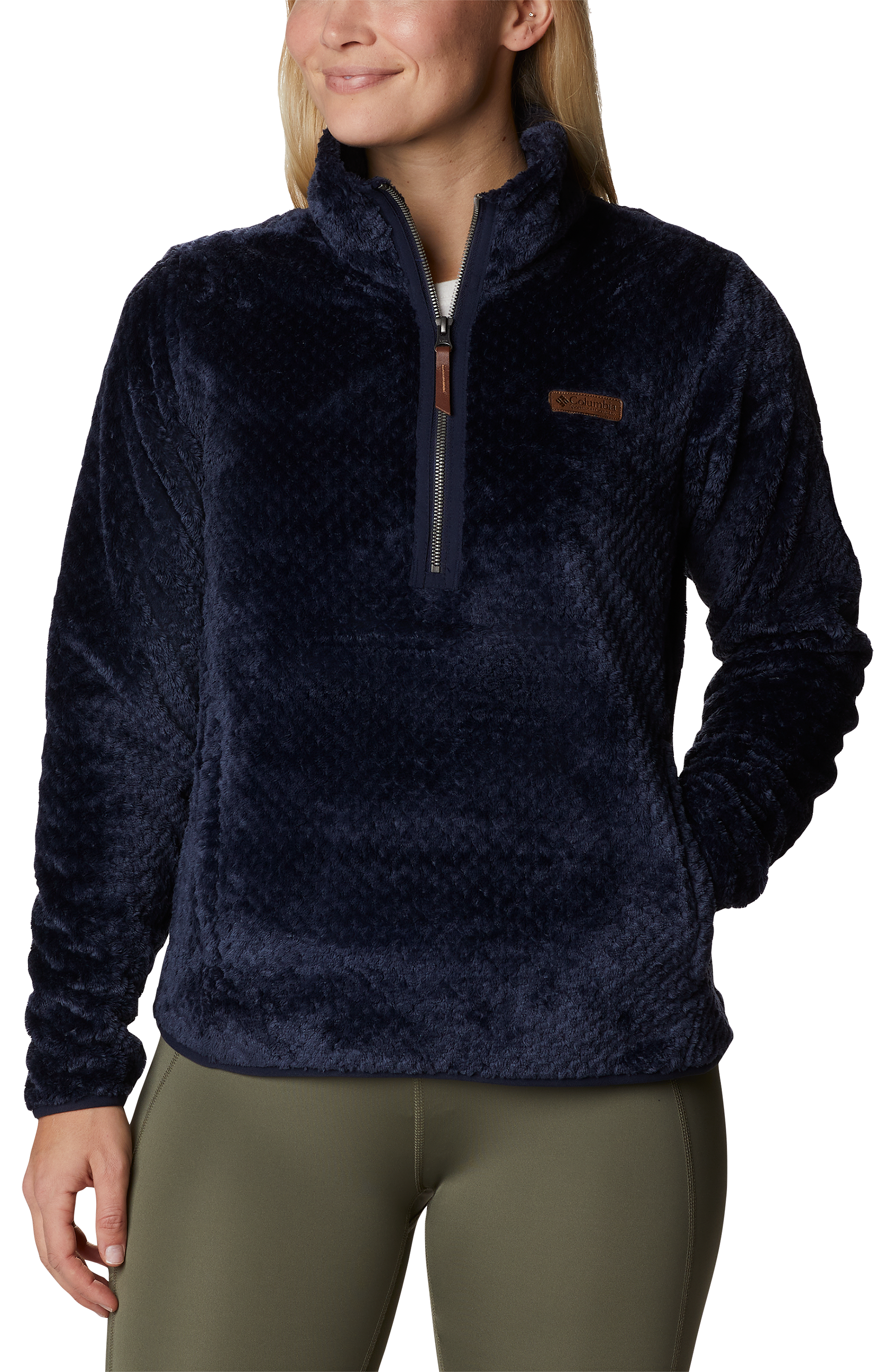 Columbia Fireside Sherpa Long-Sleeve Sweater for Ladies - Dark Nocturnal -  - 100791624-3396823 - Clothing Stay warm and cozy this fall with the Columbia® F sku 100791624-3396823