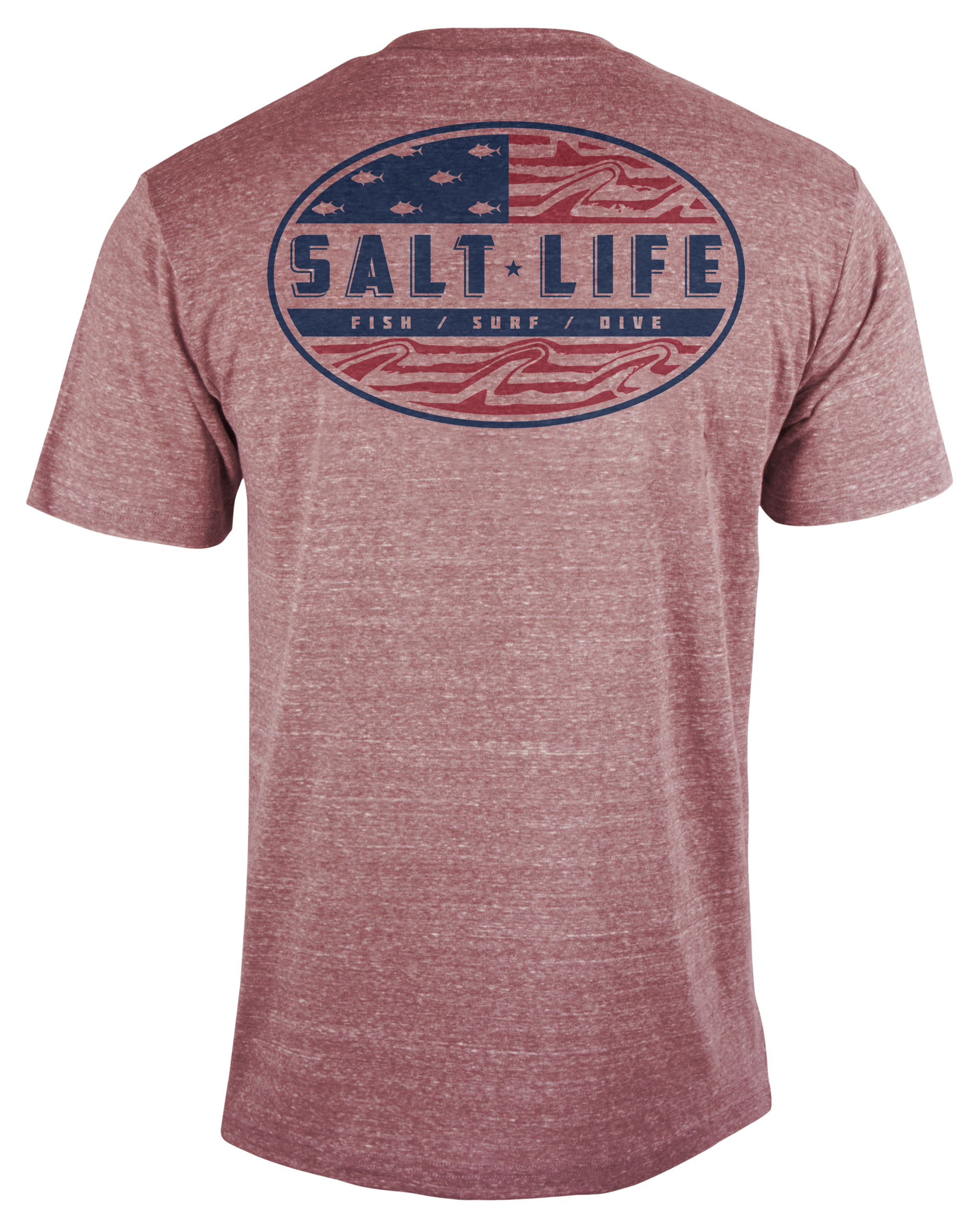 Salt Life Amerifinz Triblend Short-Sleeve T-Shirt for Men