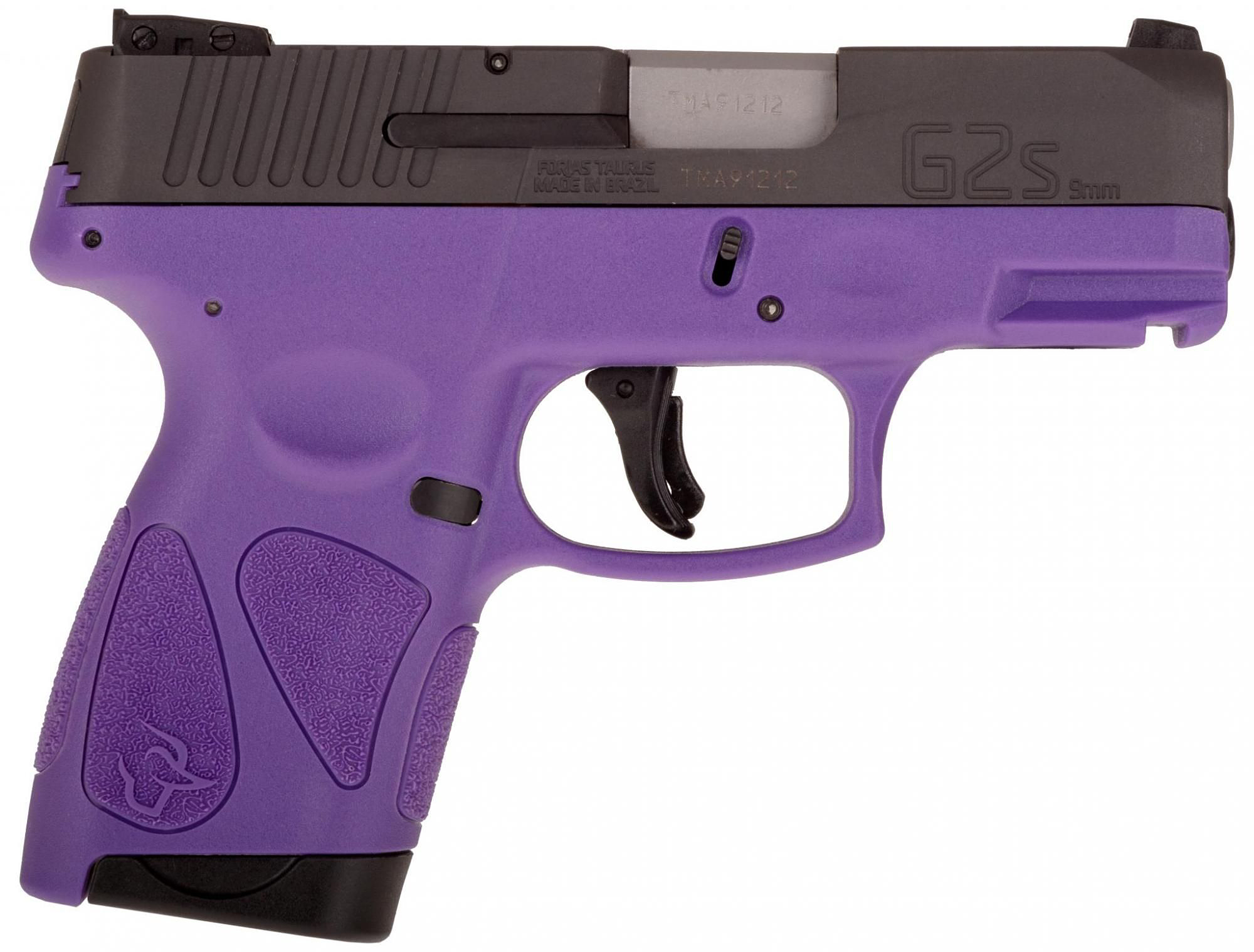 Image of Taurus G2s Semi-Auto Pistol with Manual Safety - 9mm - Black/Dark Purple Polymer