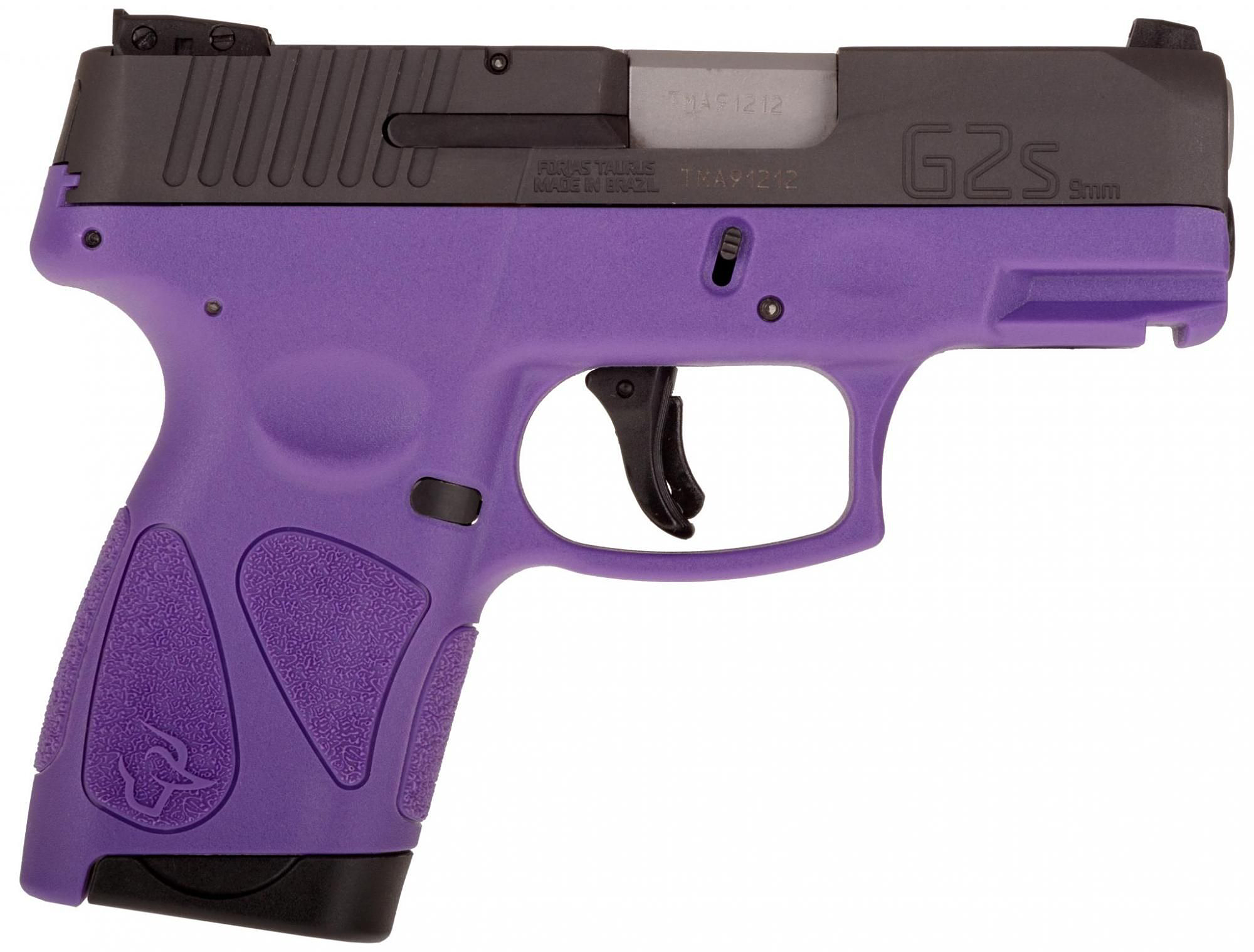 Taurus G2s SemiAuto Pistol with Manual Safety  9mm  BlackDark Purple Polymer