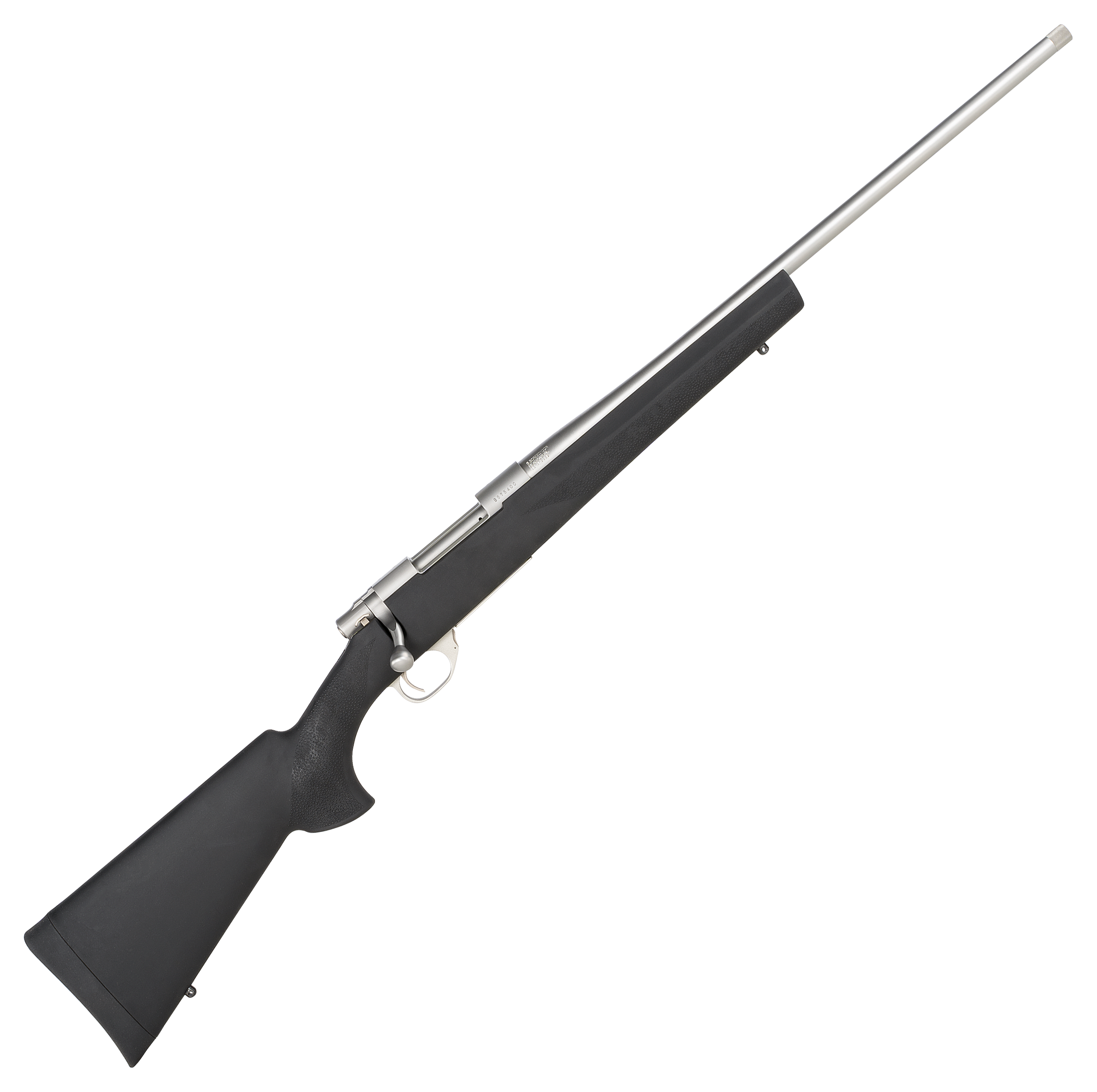 Image of Howa 1500 Hogue Bolt-Action Centerfire Rifle - 6.5 Creedmoor - Stainless Steel - Black Hogue Overmold