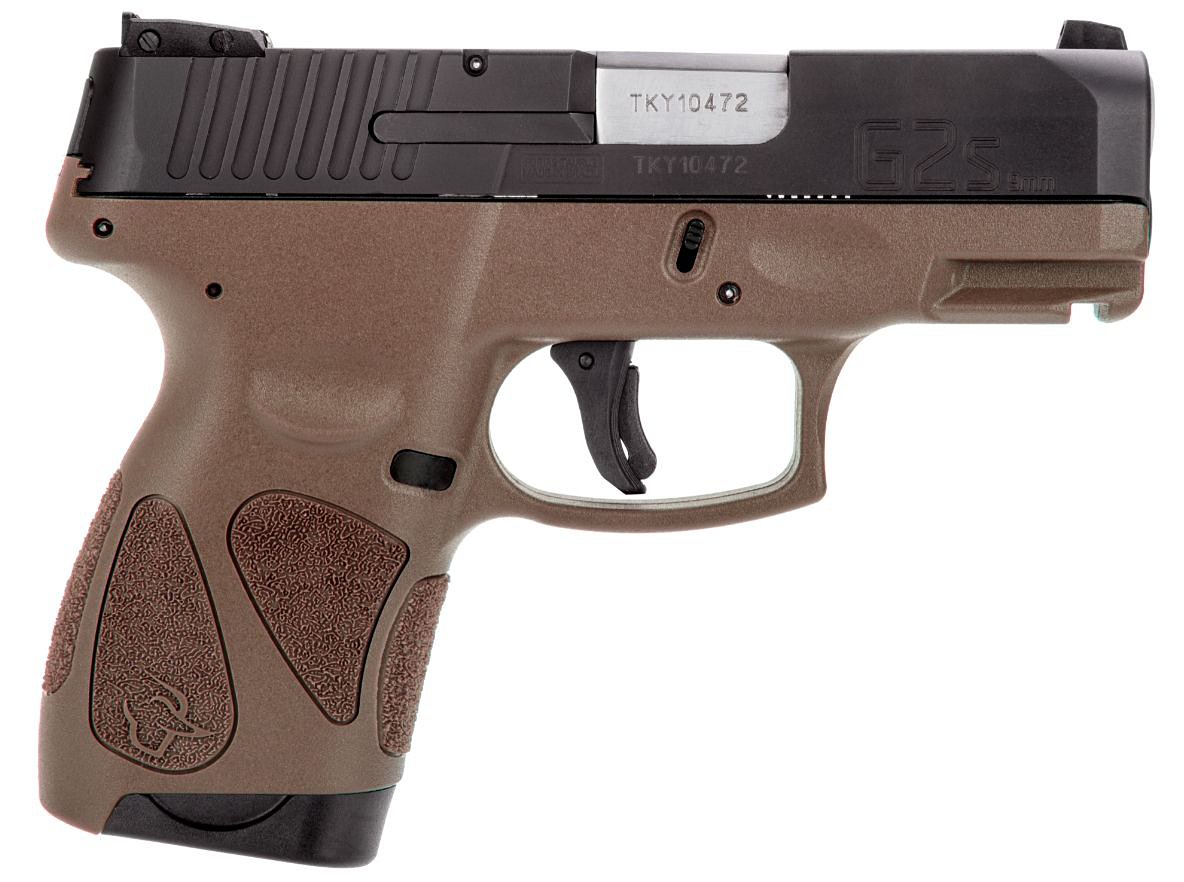 Image of Taurus G2s Semi-Auto Pistol with Manual Safety - 9mm - Black/Coyote Brown