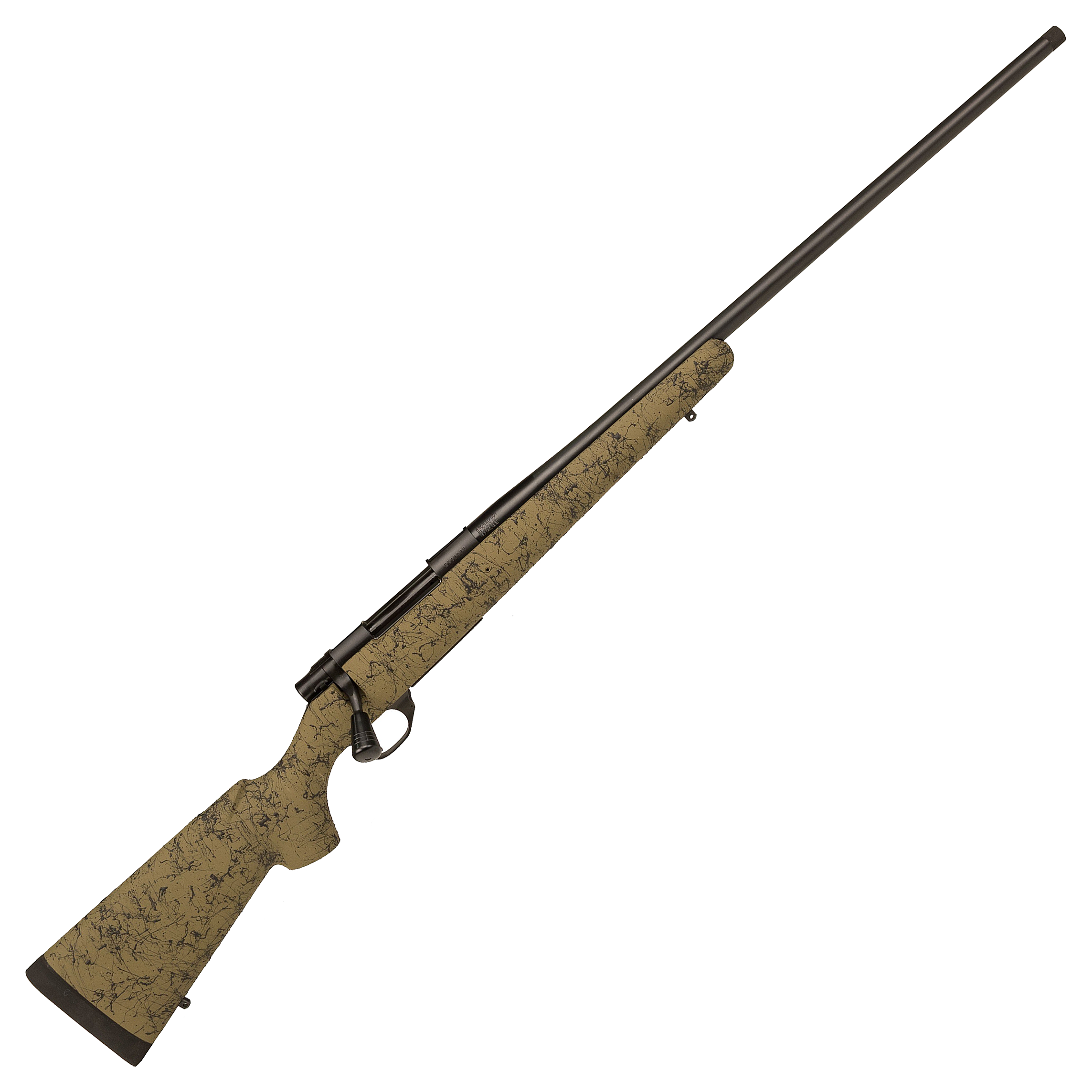 Image of Howa M1500 HS Precision Bolt-Action Rifle with Threaded Barrel - .308 Winchester - Matte Blue - Green w/Black Webbing