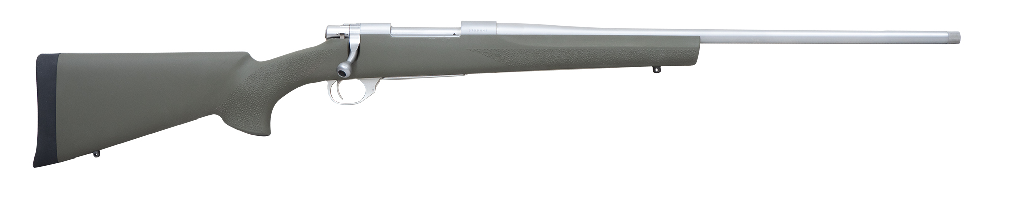Image of Howa 1500 Hogue Bolt-Action Centerfire Rifle - .308 Winchester - Stainless Steel - Green Hogue Overmold
