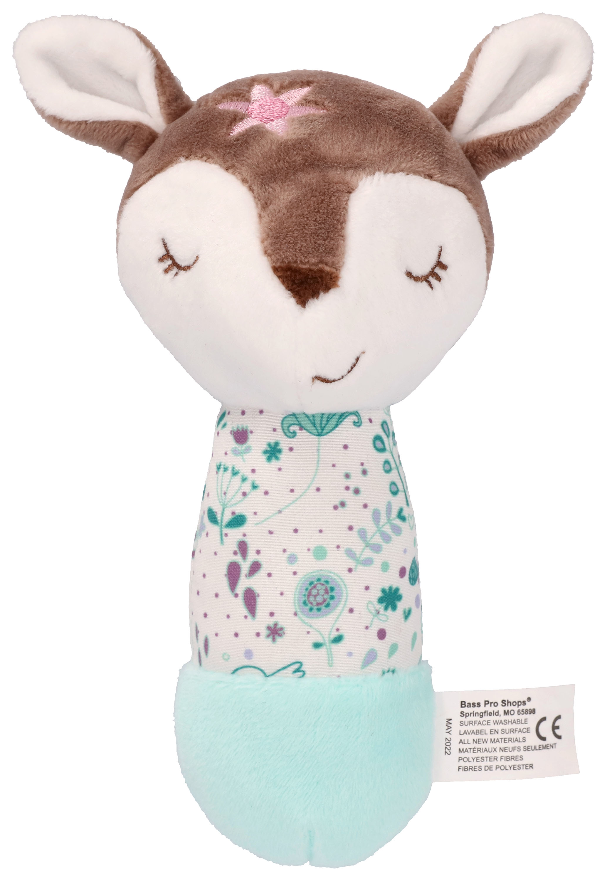 BASS PRO SHOPS Plush Fawn Rattle for Babies