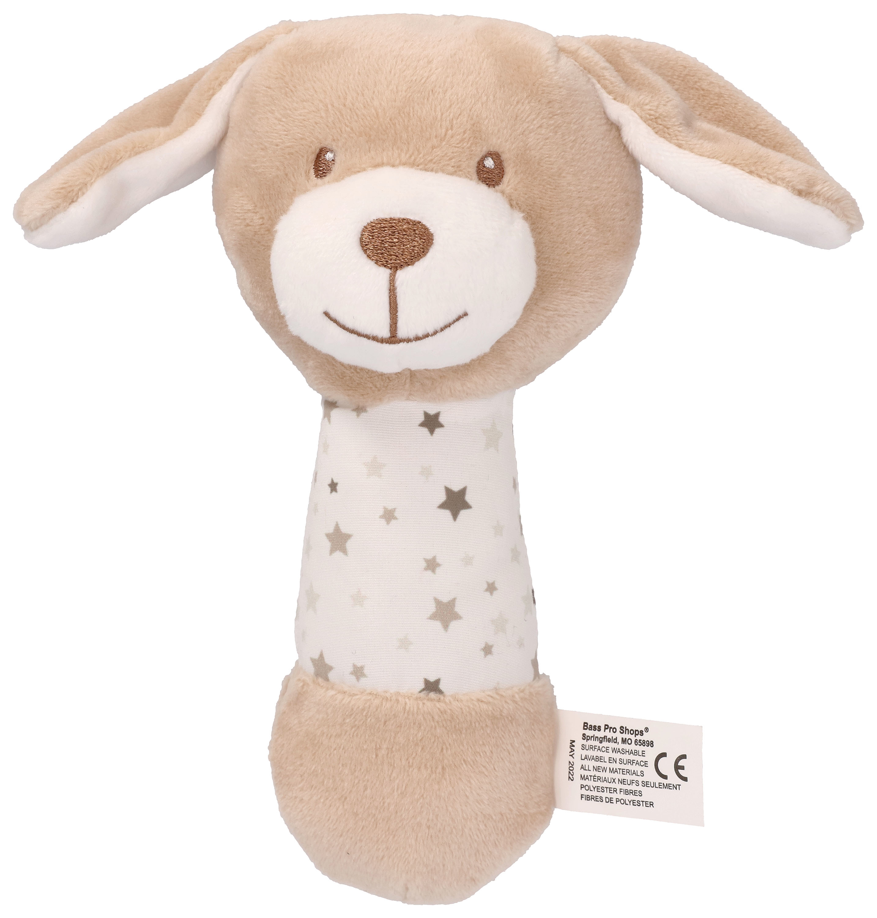BASS PRO SHOPS Plush Puppy Rattle for Babies