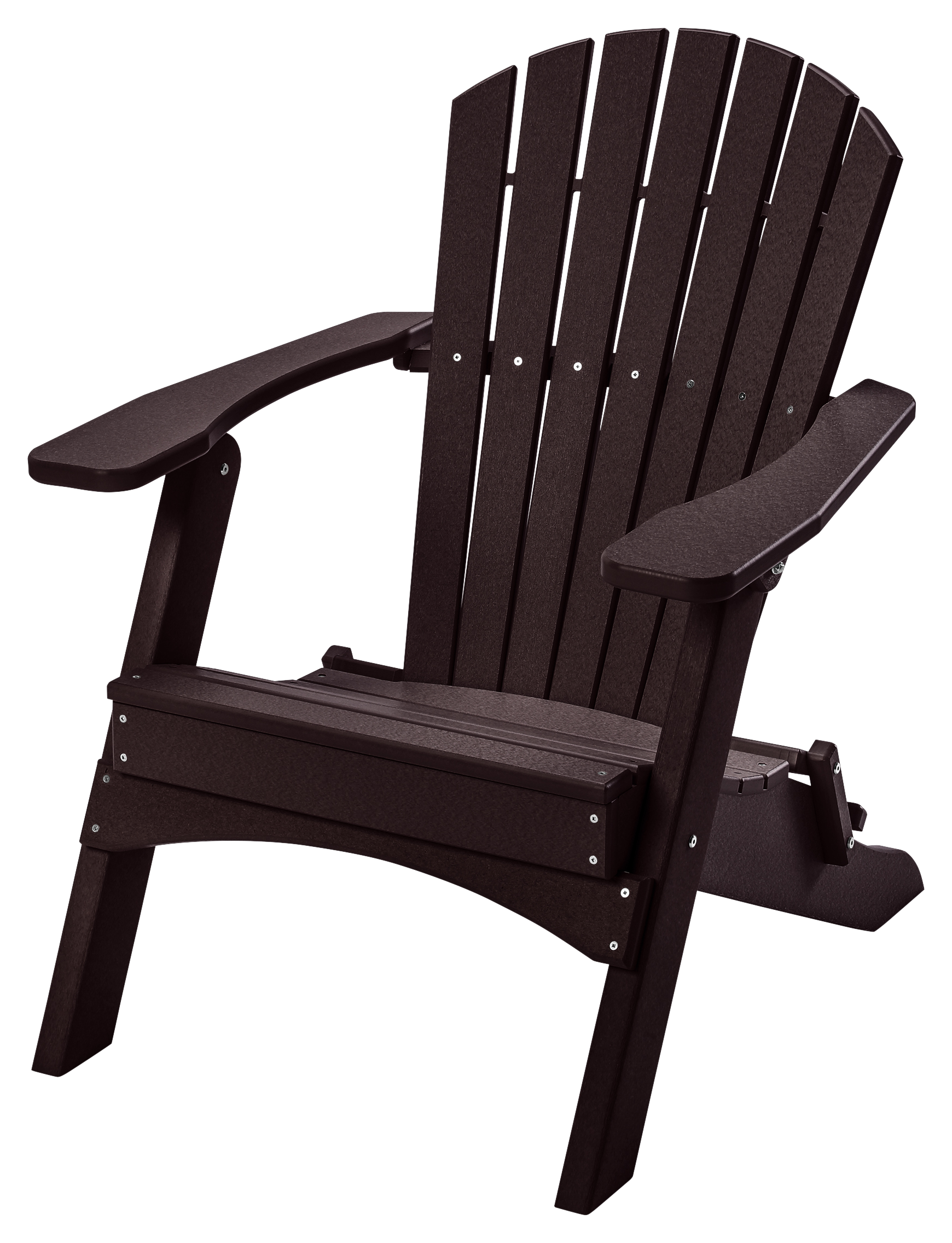 Image of Perfect Choice Classic Folding Adirondack Chair - Mocha
