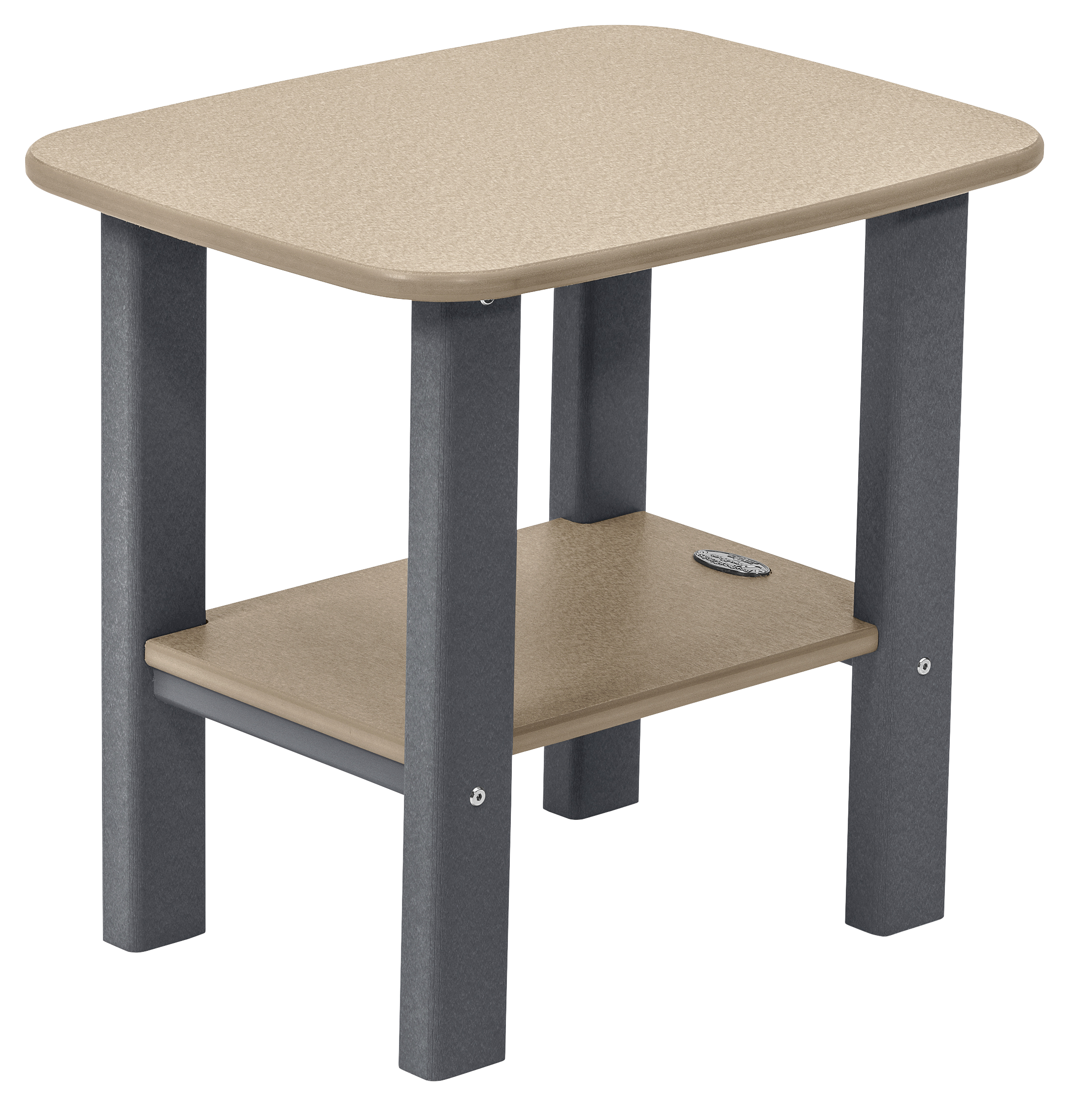 Image of Perfect Choice Classic Style Side Table - Sandstone/Gray