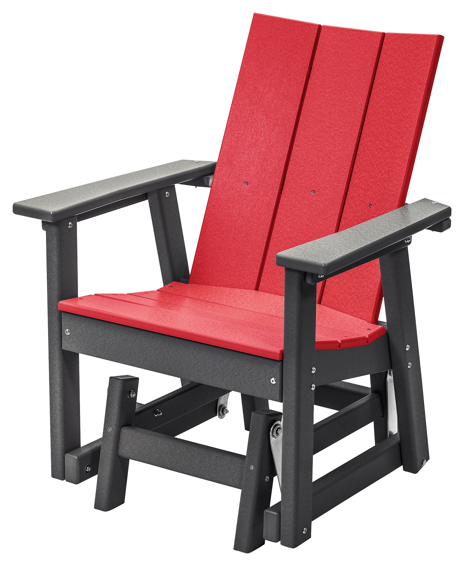 Image of Perfect Choice Stanton Single Glider - Cardinal Red/Gray