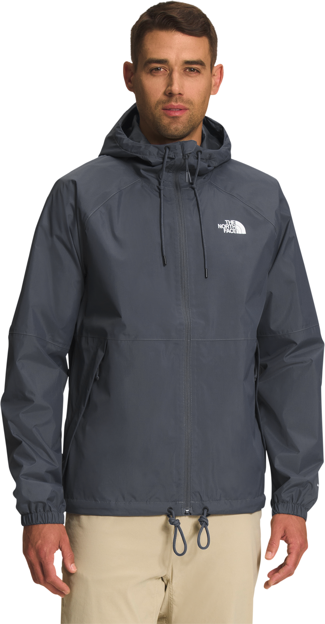 The North Face Antora Rain Full-Zip Long-Sleeve Hoodie for Men - Vandis Grey - M